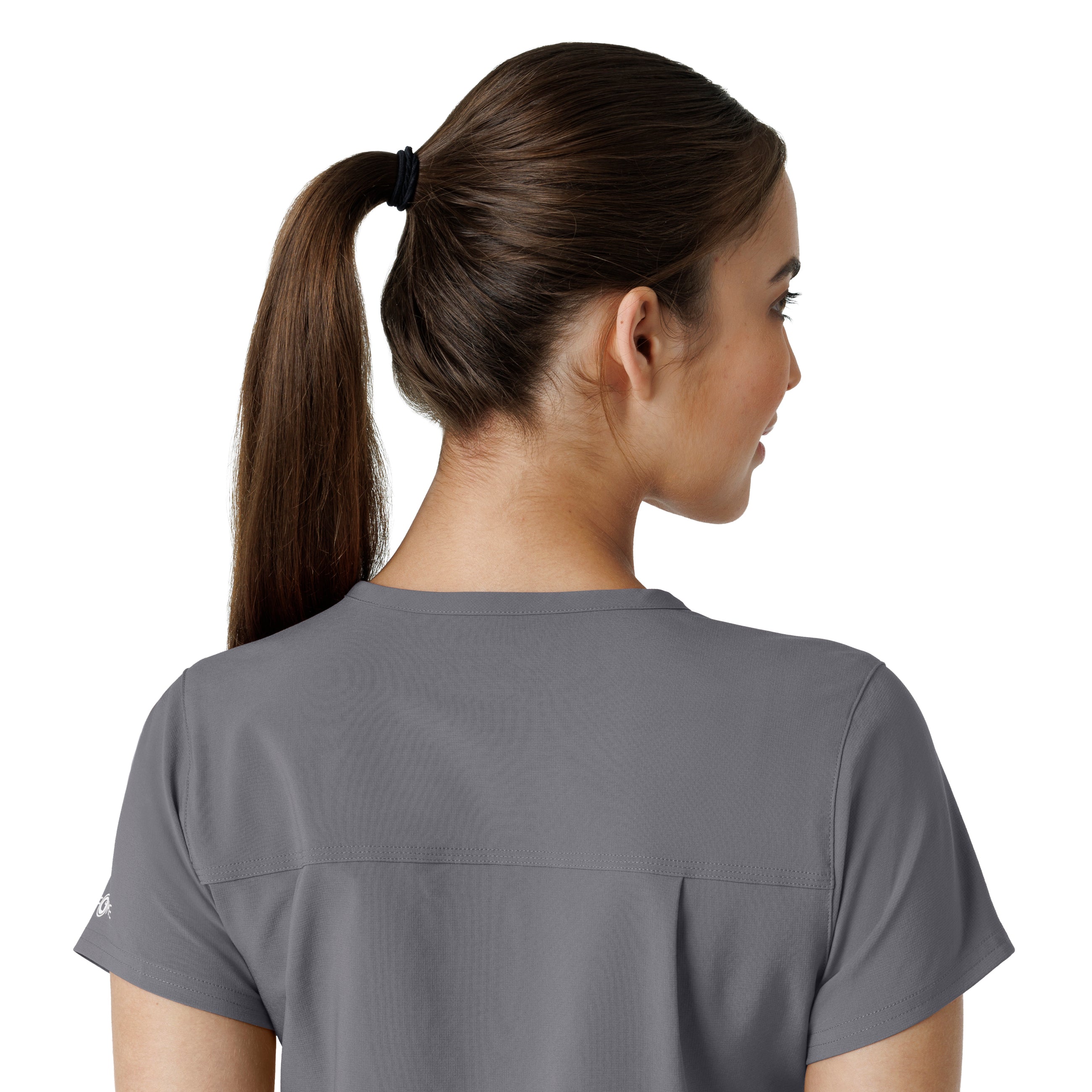 Force Cross-Flex C13410 Tuck-In Scrub Top Pewter
