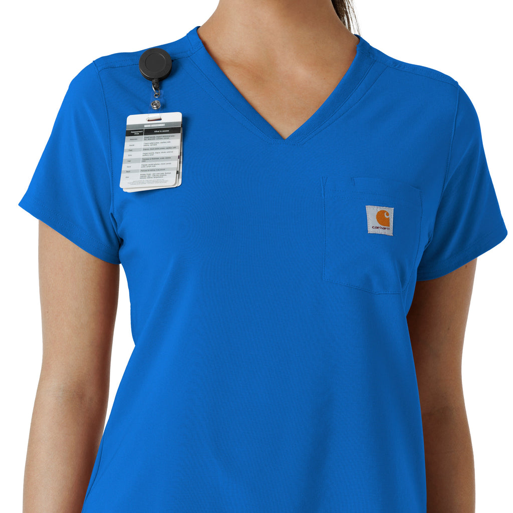 Force Cross-Flex C13410 Tuck-In Scrub Top Royal