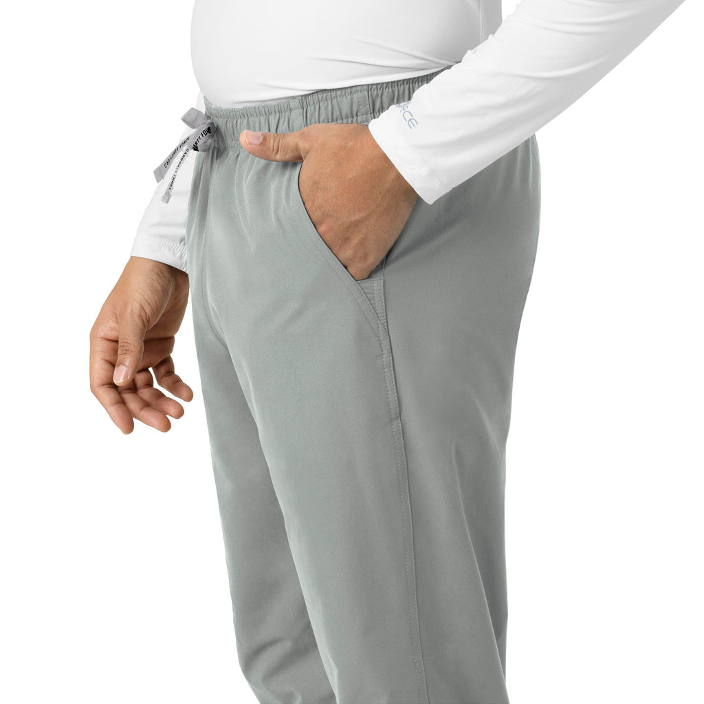 Force Essentials C55013 Unisex Elastic Waist Cargo Scrub Pants Grey