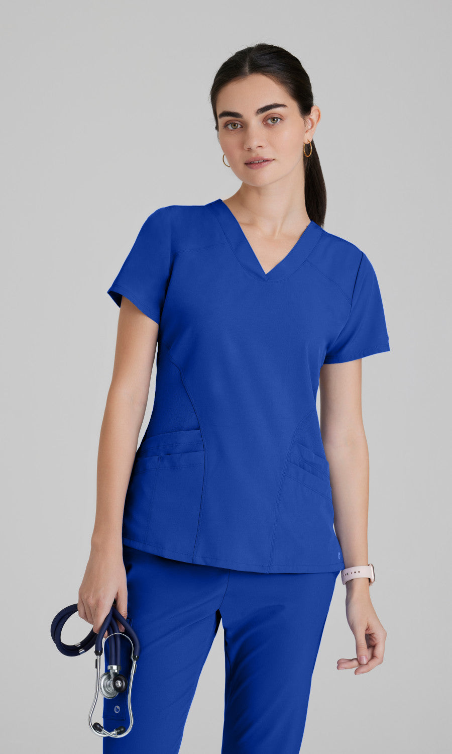 Barco One 5106 Pulse Scrub Top Cobalt