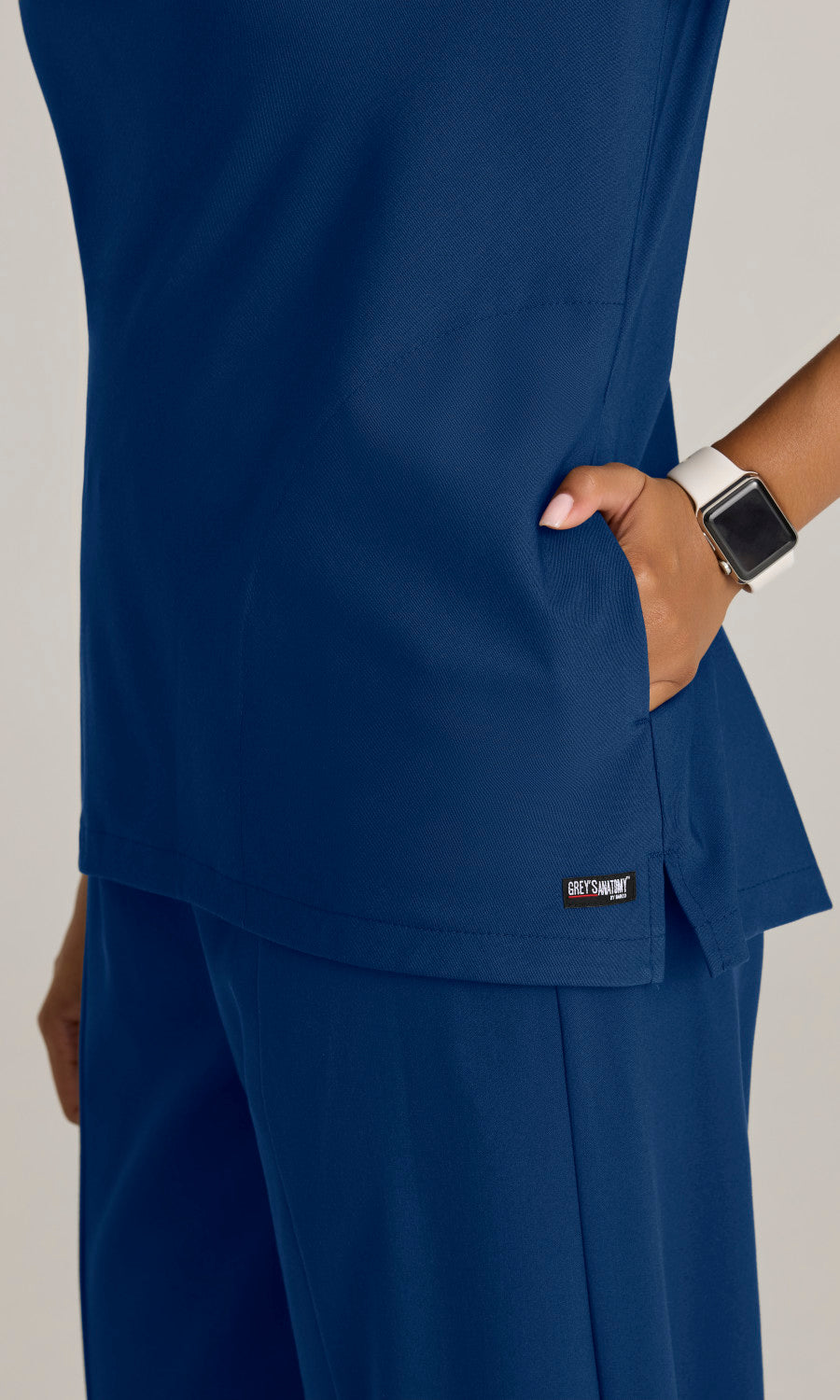 Grey's Anatomy Stretch GRST246 Marisol Scrub Top Indigo
