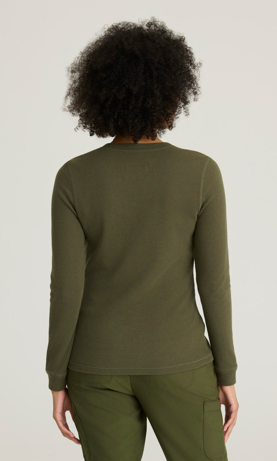 Grey's Anatomy Evolve GSST257 Wanderlust Long Sleeve Top Fern