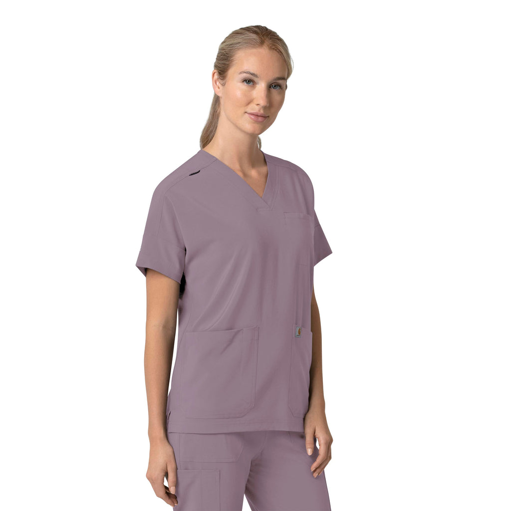 Force Cross-Flex C13110 Oversized V-Neck Scrub Top Lavender Mist