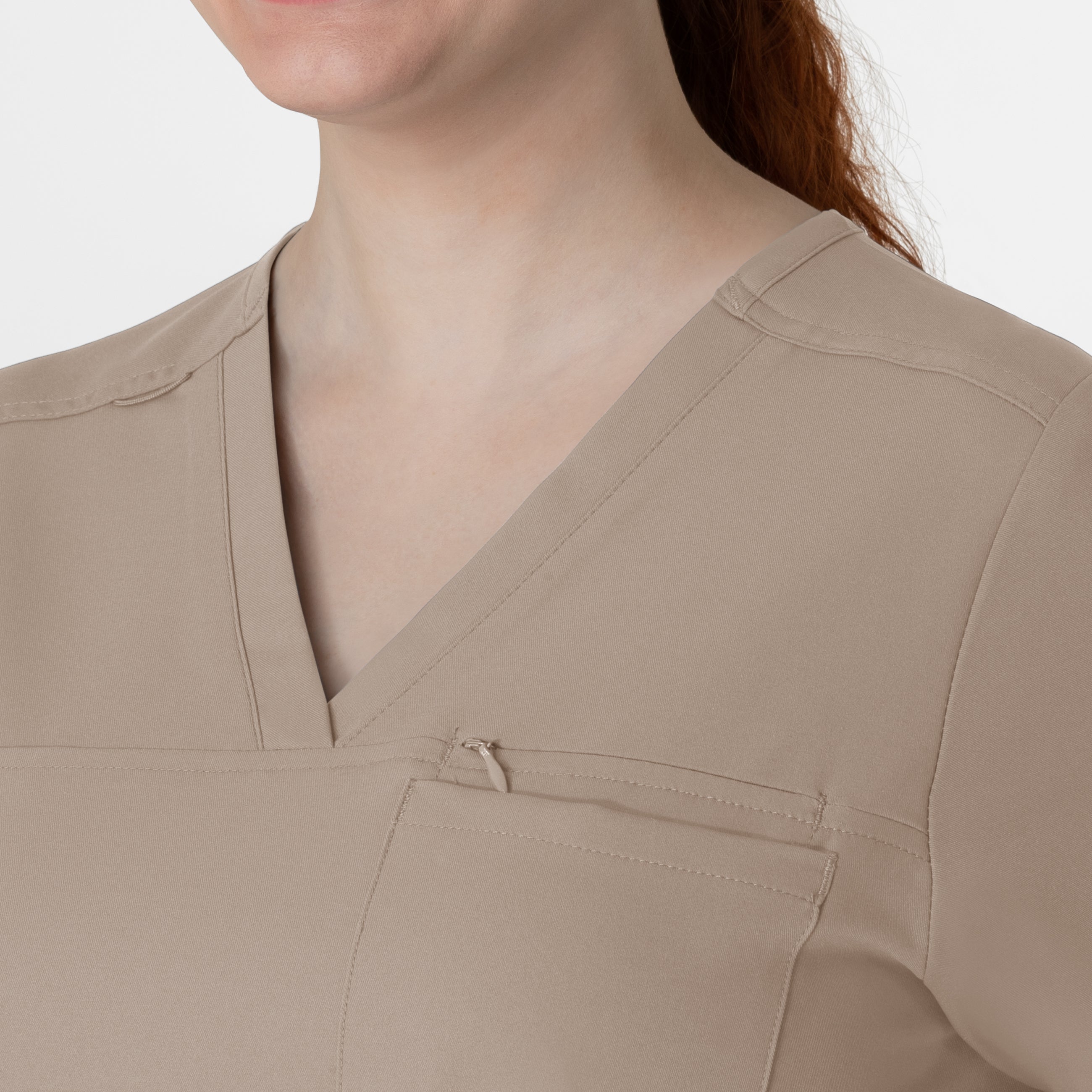 Thrive 6222 V-Neck Tuck-In Scrub Top Haze