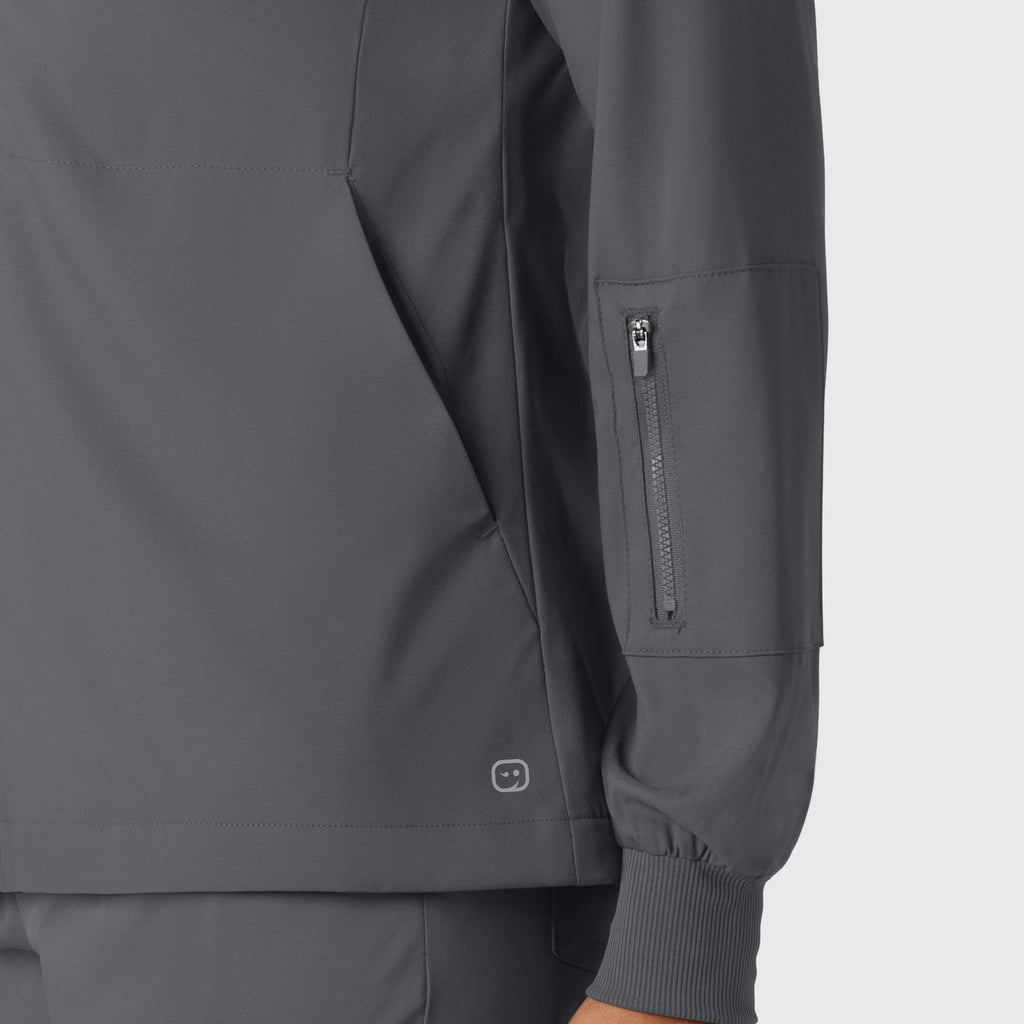 Boundless 8151 Warm Up Scrub Jacket Pewter