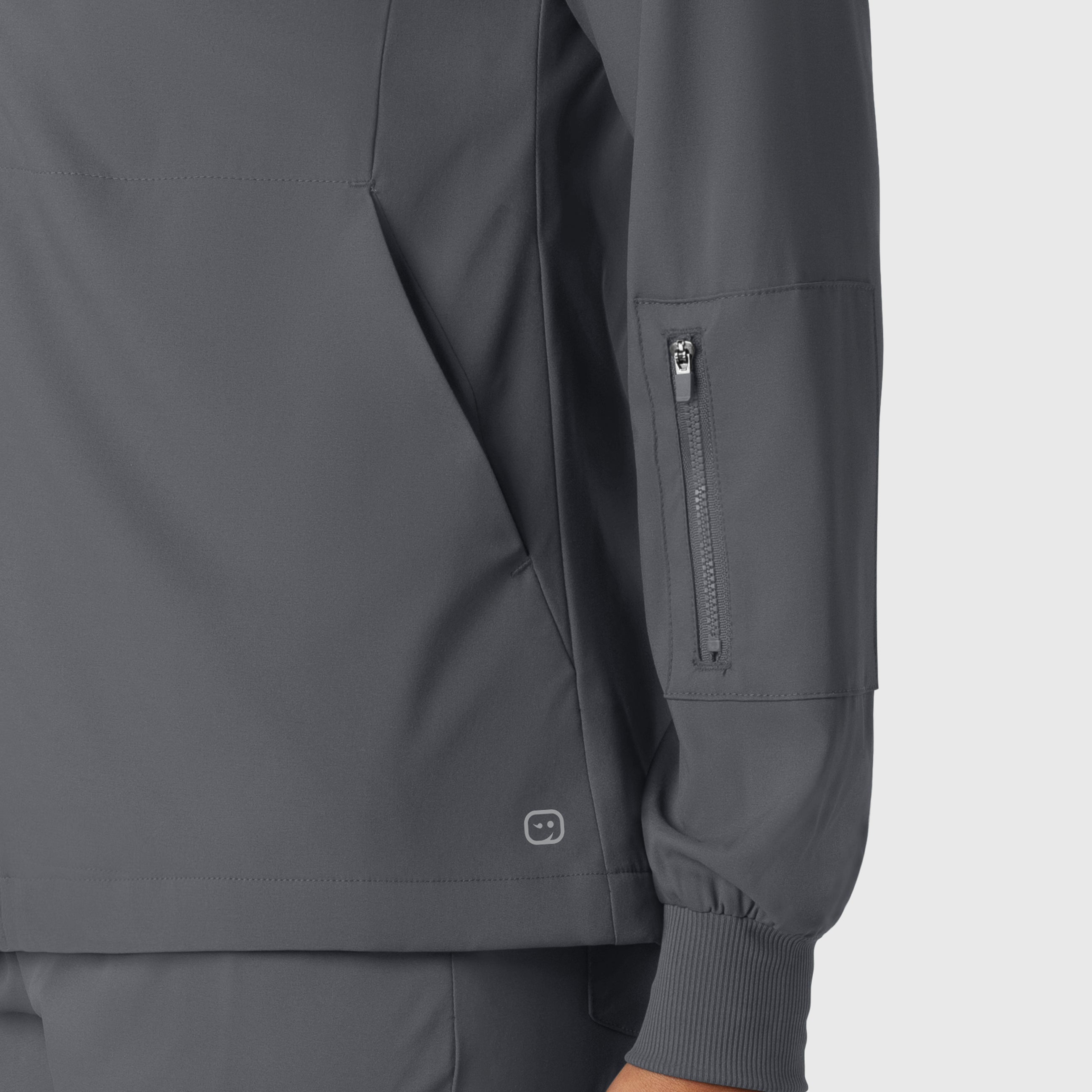 Boundless 8151 Warm Up Scrub Jacket Pewter