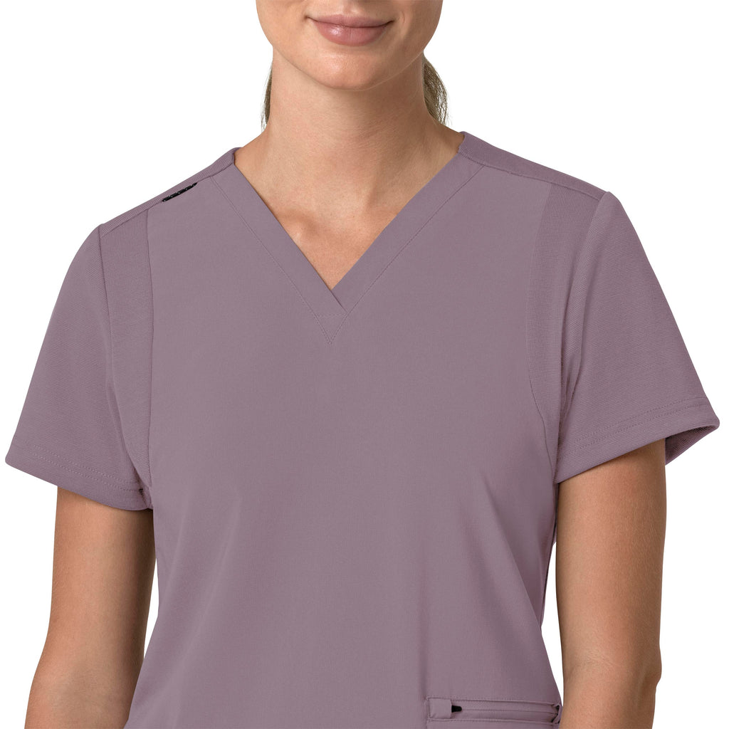 Force Cross-Flex C13210 Flex Panel V-Neck Scrub Top Lavender Mist