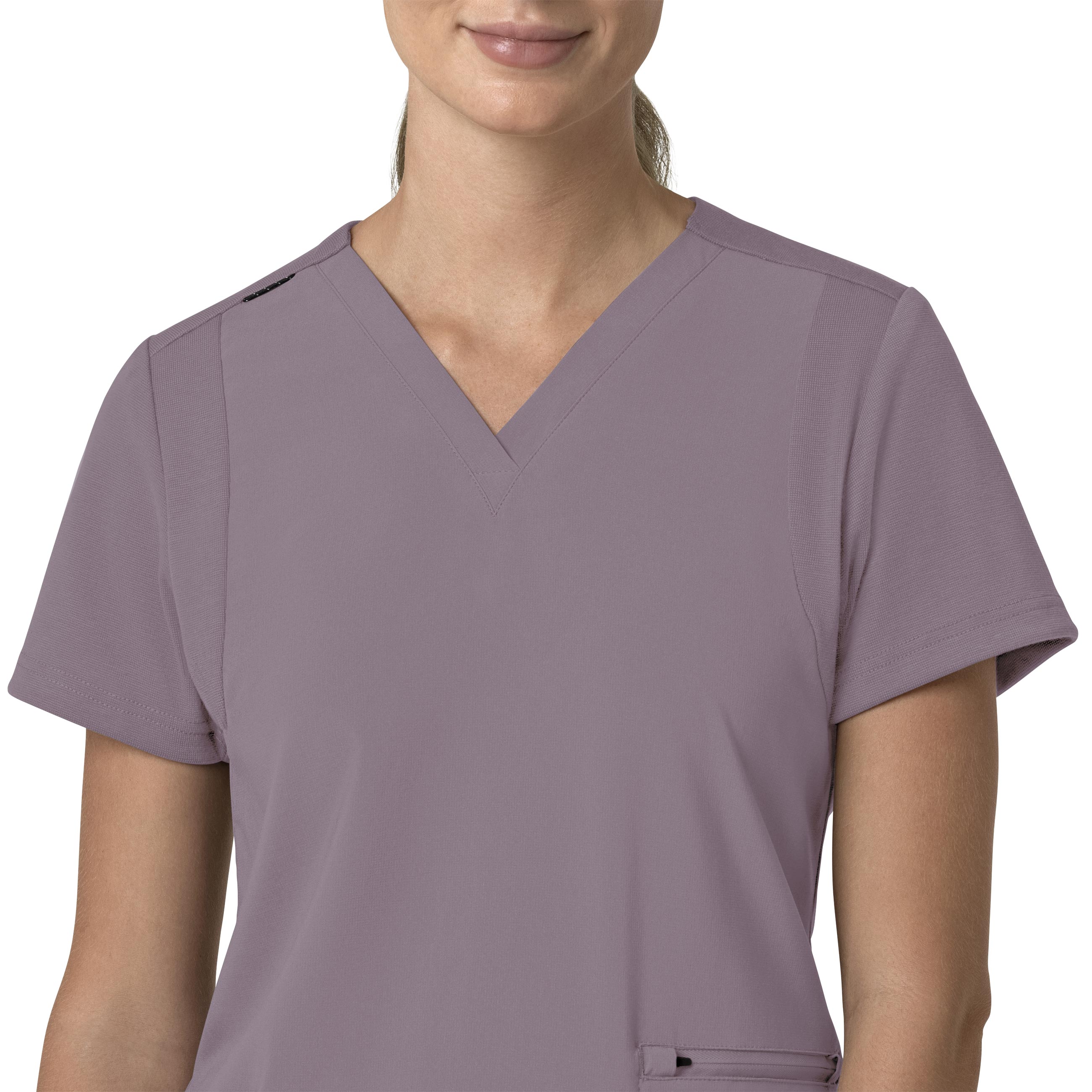 Force Cross-Flex C13210 Flex Panel V-Neck Scrub Top Lavender Mist