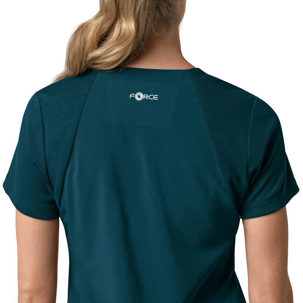 Force Cross-Flex C13210 Flex Panel V-Neck Scrub Top Caribbean