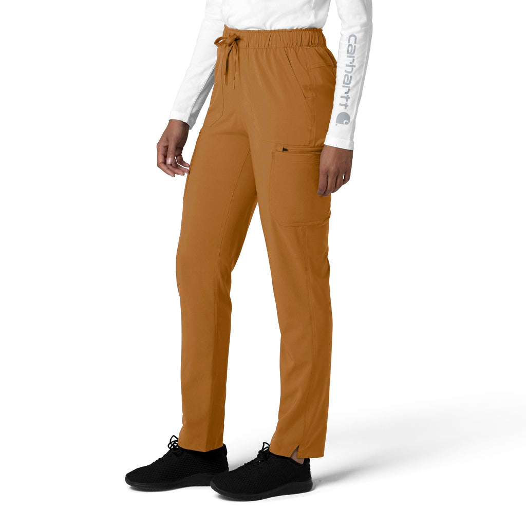 Force Cross-Flex C53210 Straight Leg Cargo Scrub Pants Fox Brown