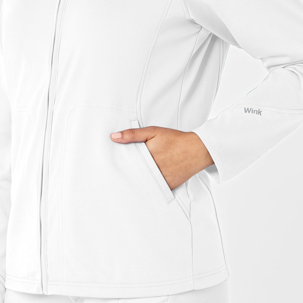 Layers 8209 Fleece Full Zip Jacket White