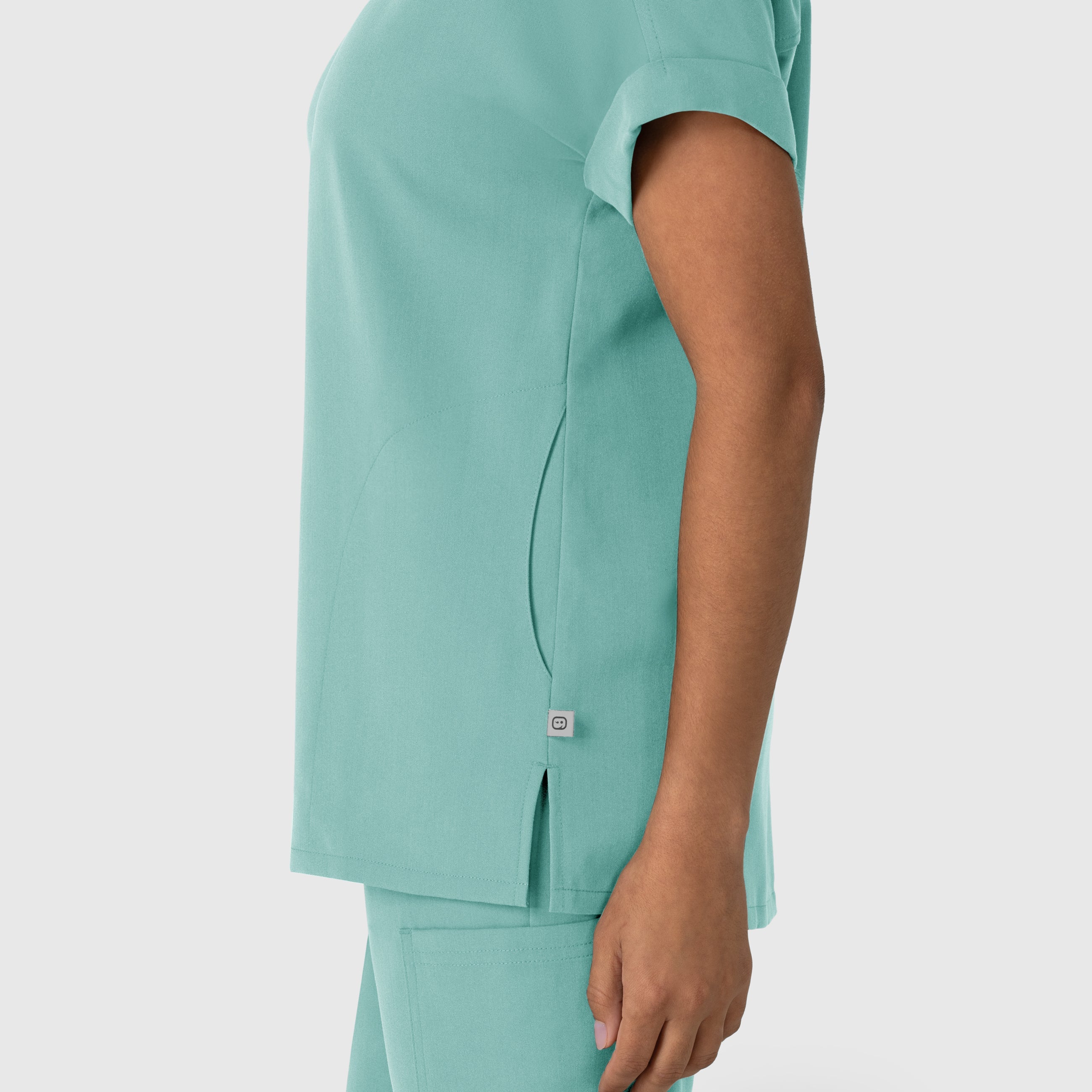 Nova 6232 Drop Shoulder Boxy Scrub Top Turquoise