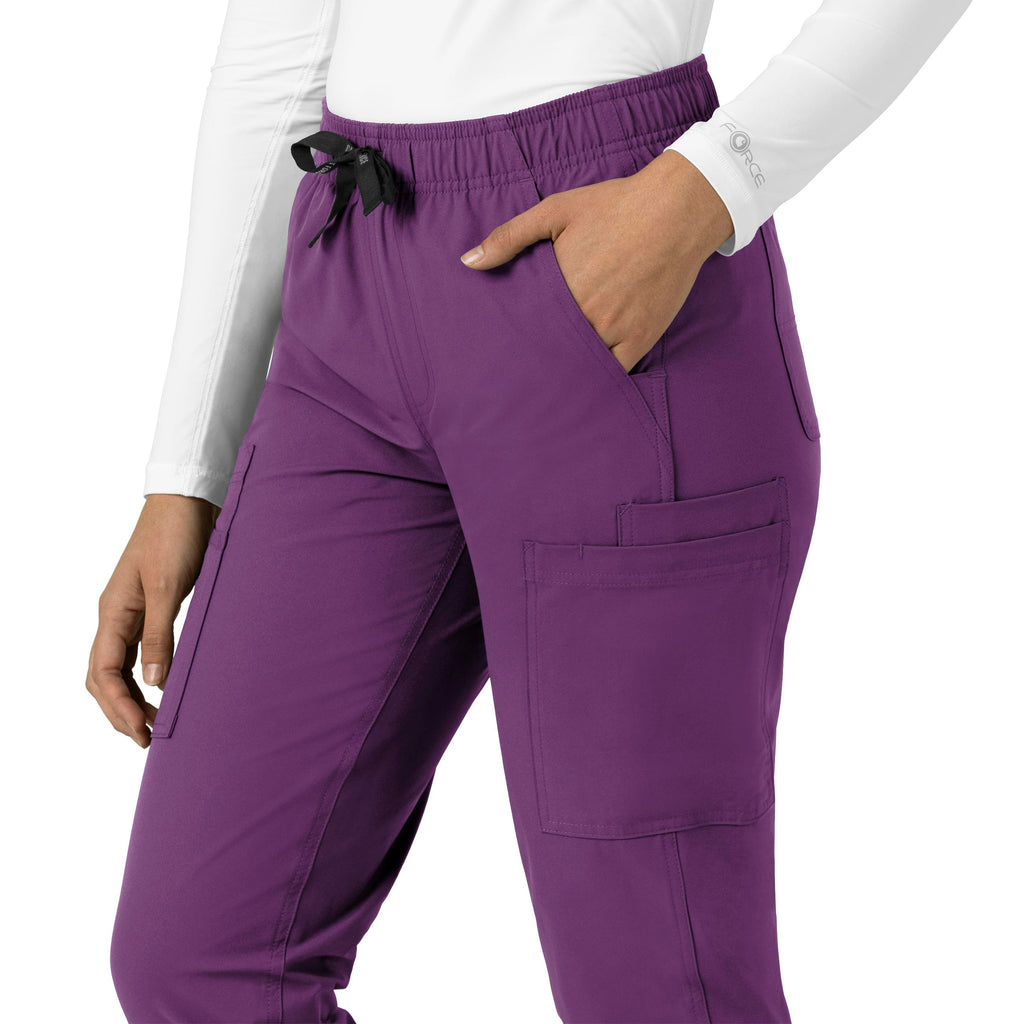 Force Essentials C51213 Straight Leg Scrub Pants Eggplant