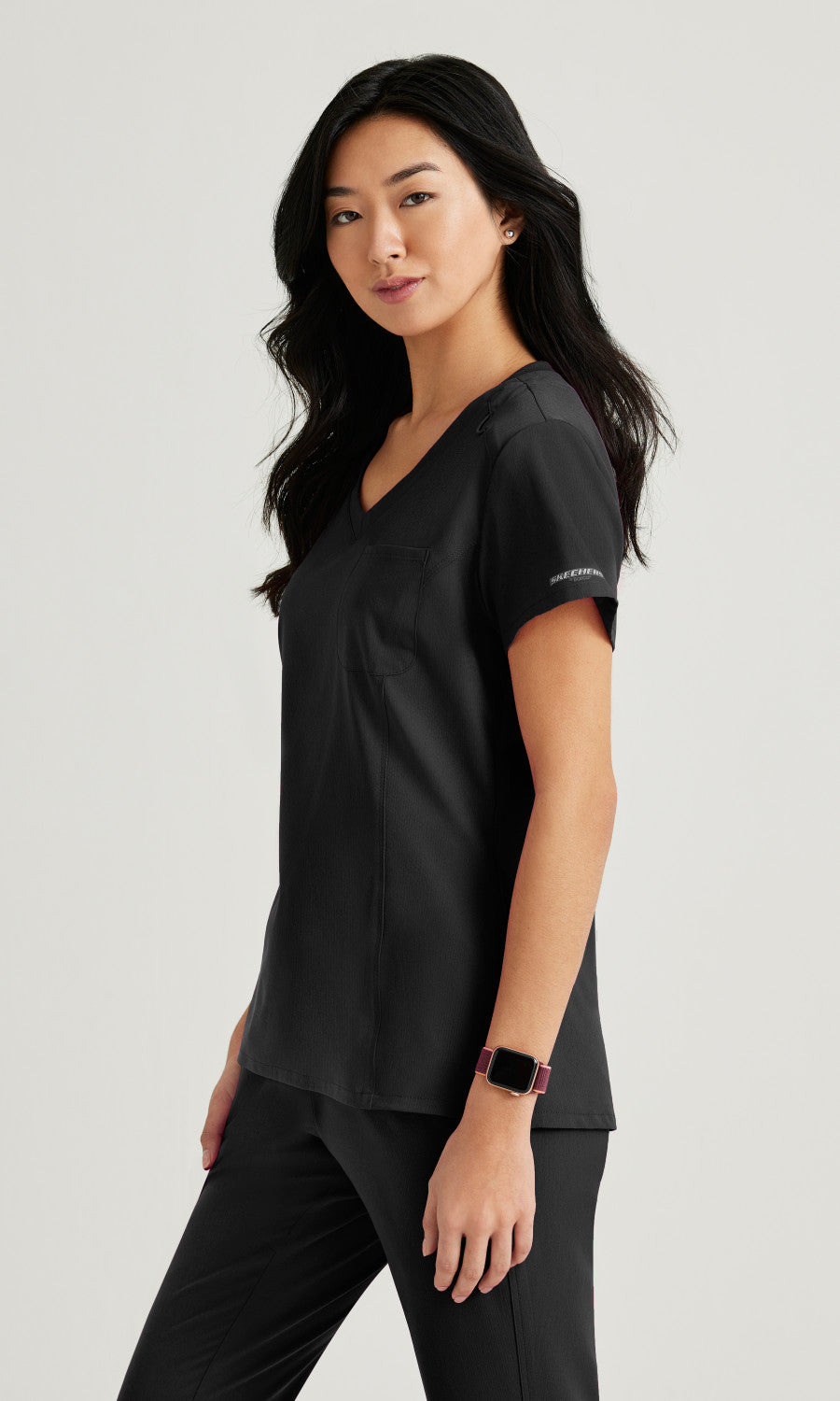 Skechers SKT147 Dignity Scrub Top Black