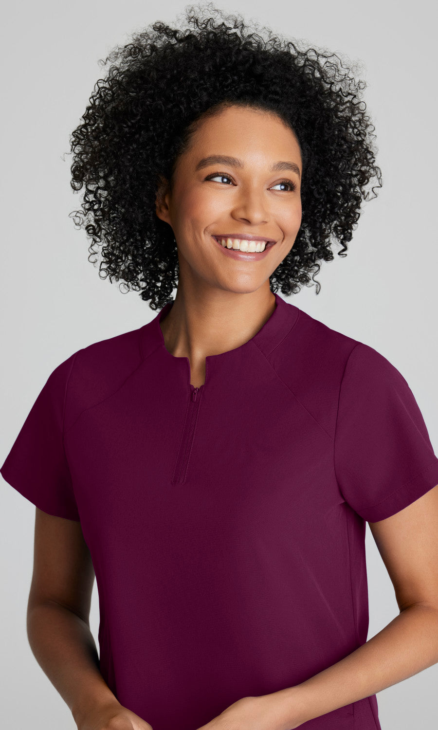 Barco One BOT216 Flux Scrub Top Wine