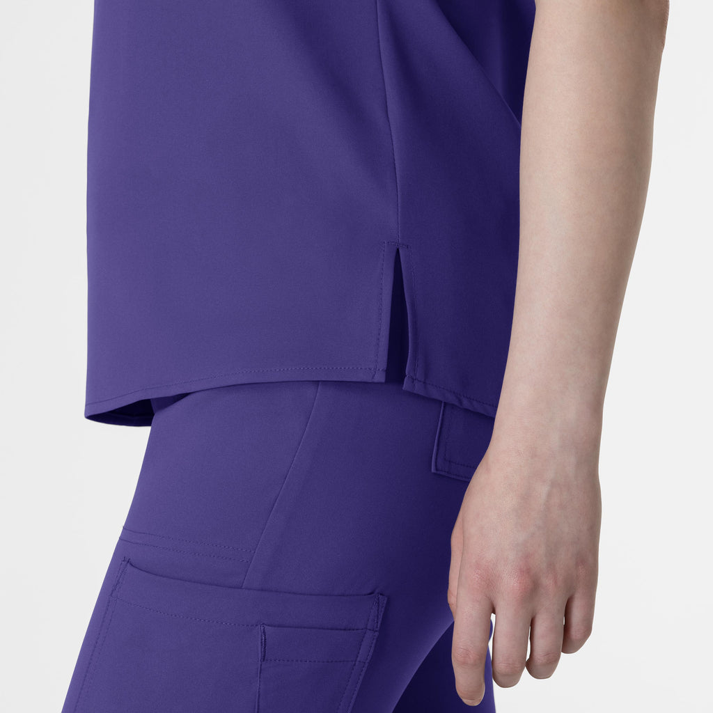 Thrive 6222 V-Neck Tuck-In Scrub Top Grape