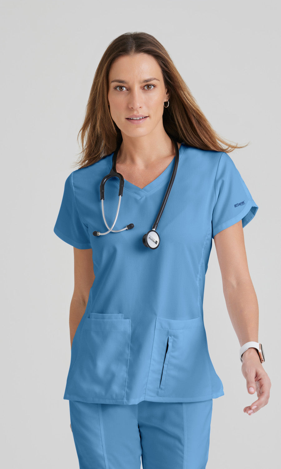 Grey's Anatomy 41423 Cora Scrub Top Ciel Blue