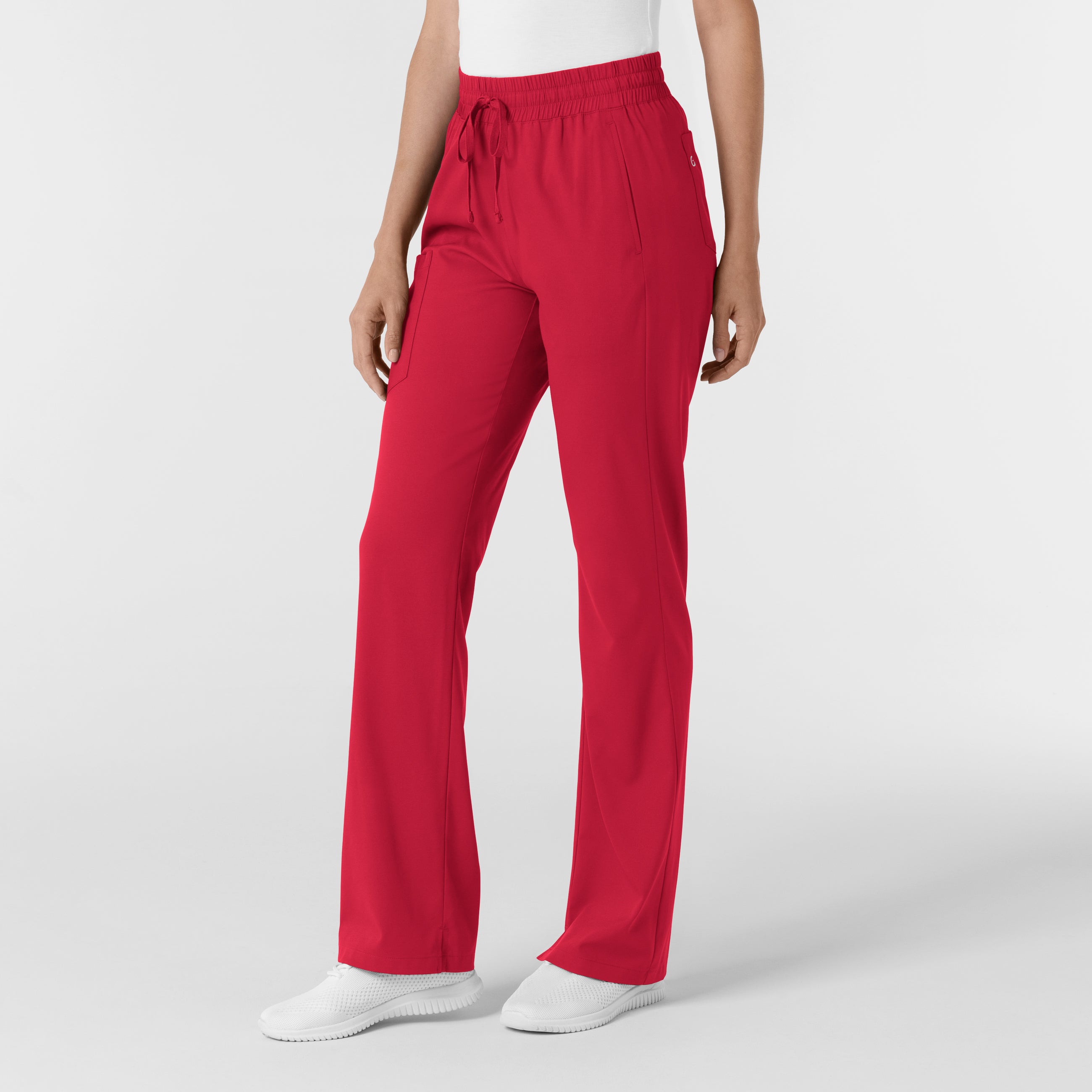 Boundless 5251 Bootcut Scrub Pants Red