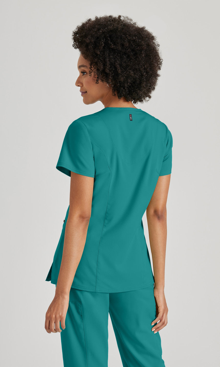 Grey's Anatomy Stretch GRST001 Kim Scrub Top Teal