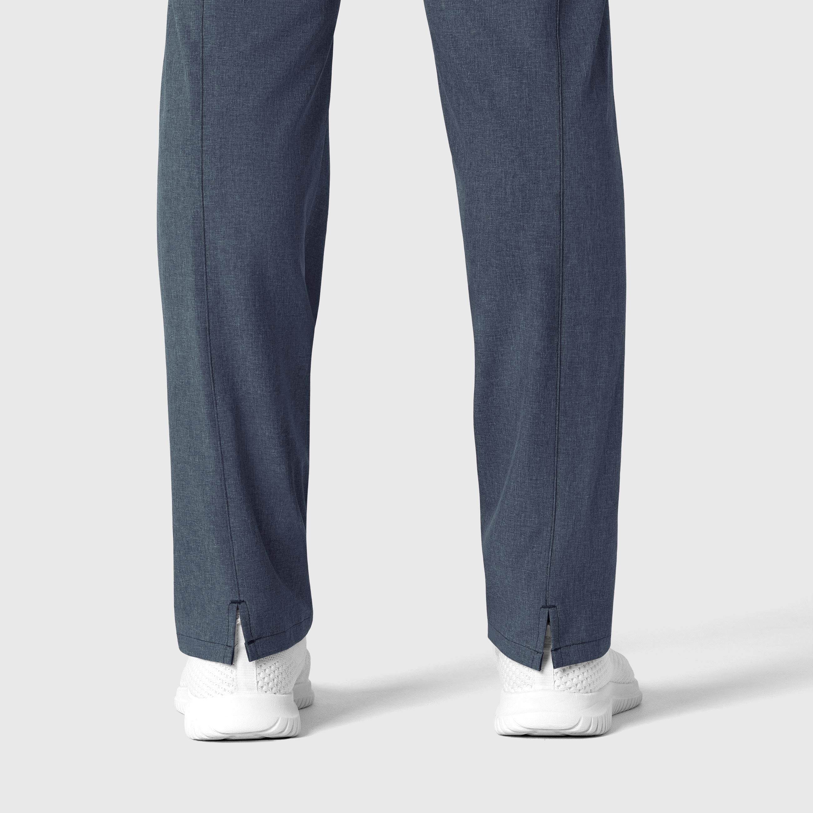 RENEW 5334 High Waist Slim Leg Scrub Pants Navy Heather