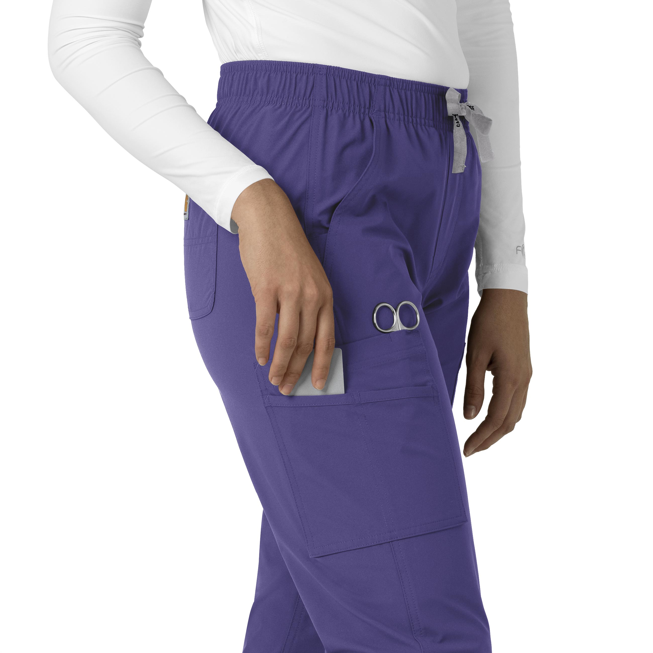 Force Essentials C51213 Straight Leg Scrub Pants Grape