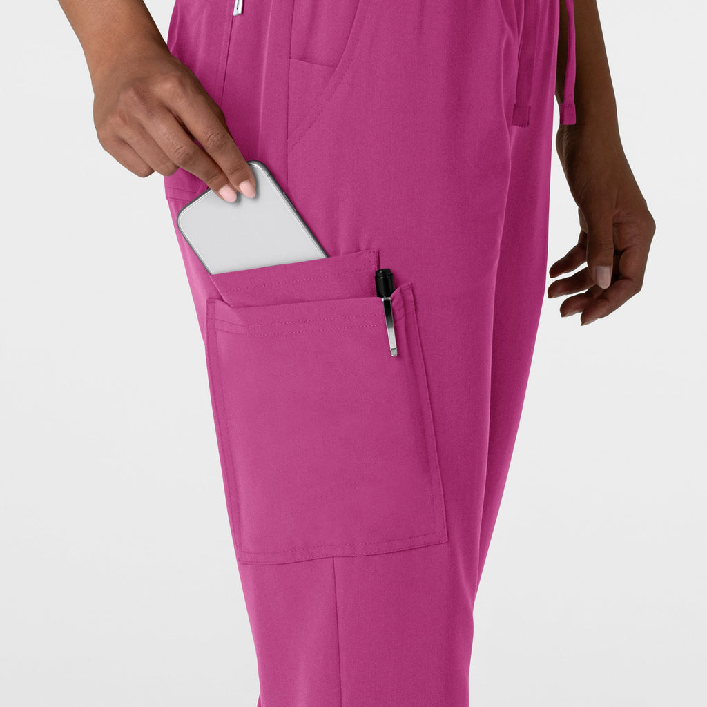 Nova 5132 Jogger Utility Scrub Pants Raspberry