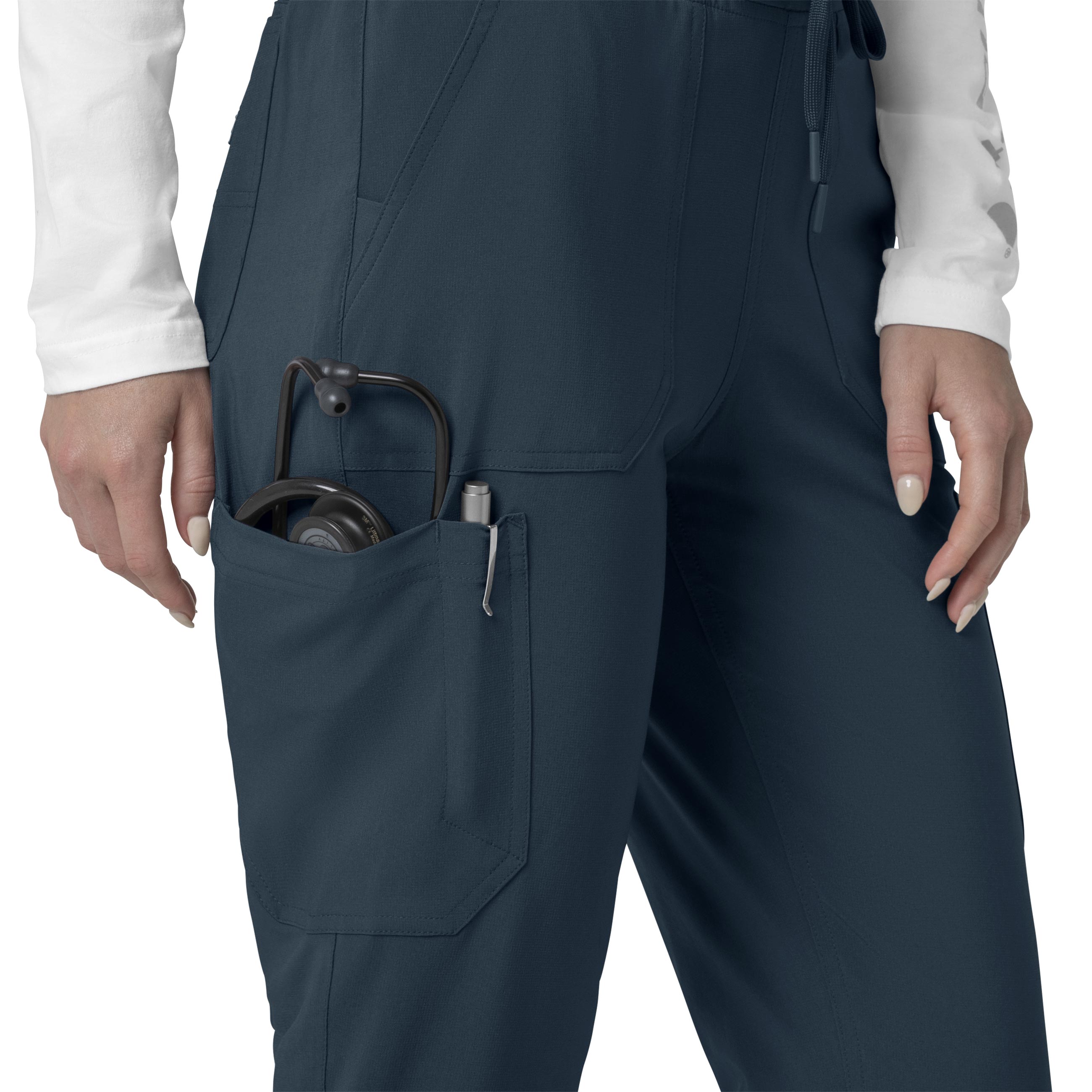 Force Cross-Flex C53110 Cargo Jogger Scrub Pants Navy