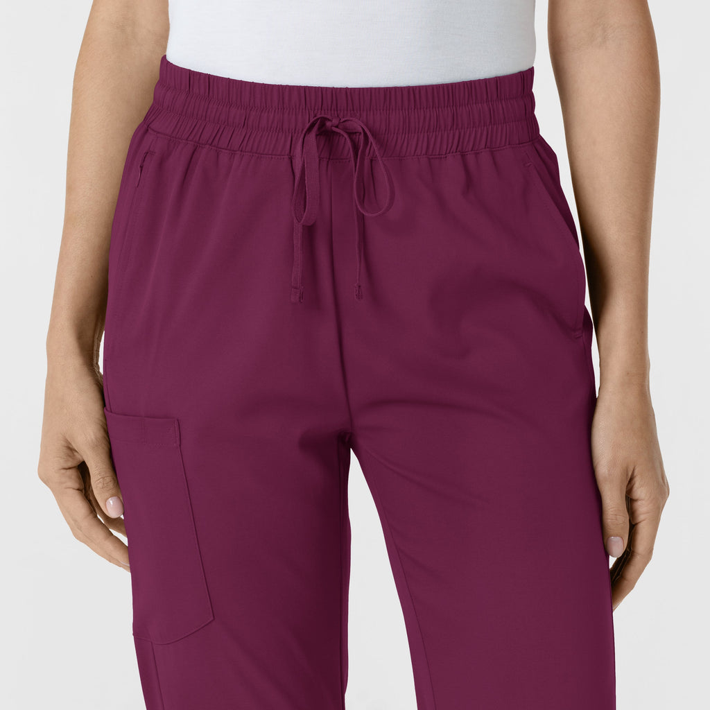 Boundless 5251 Bootcut Scrub Pants Wine