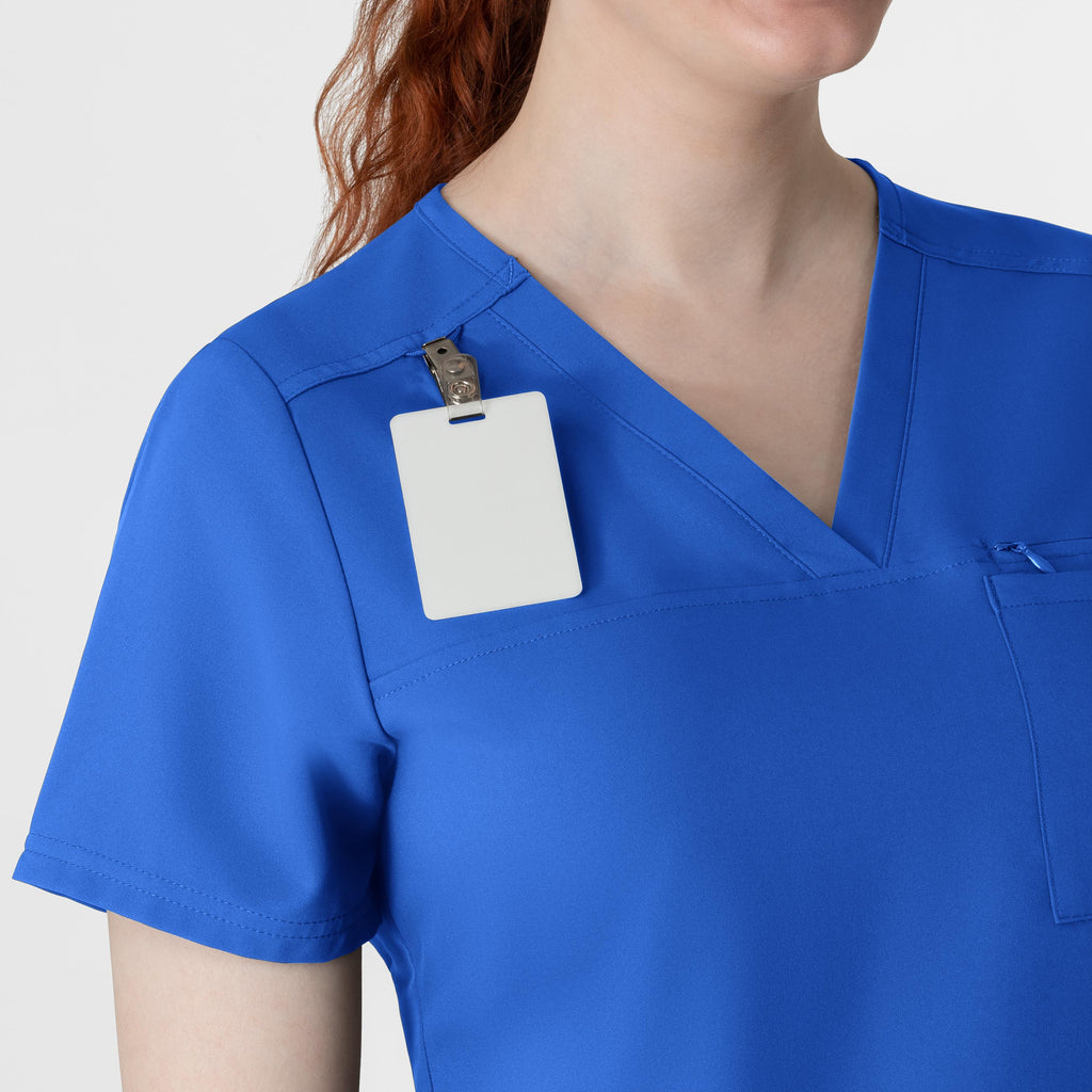 Thrive 6222 V-Neck Tuck-In Scrub Top Royal