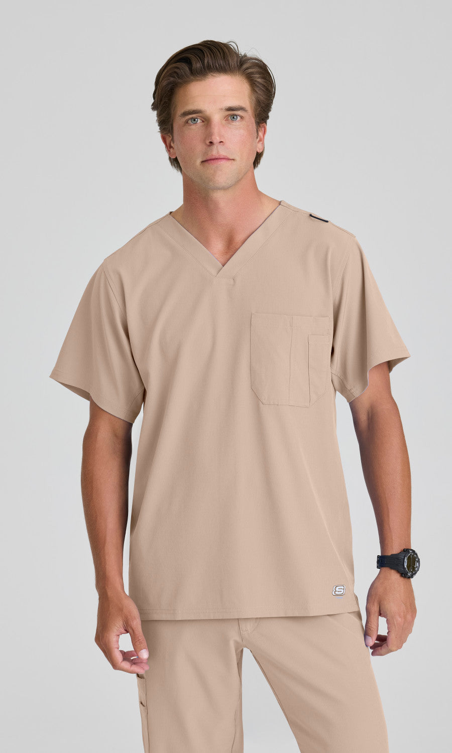 Skechers SK0112 Structure Scrub Top New Khaki