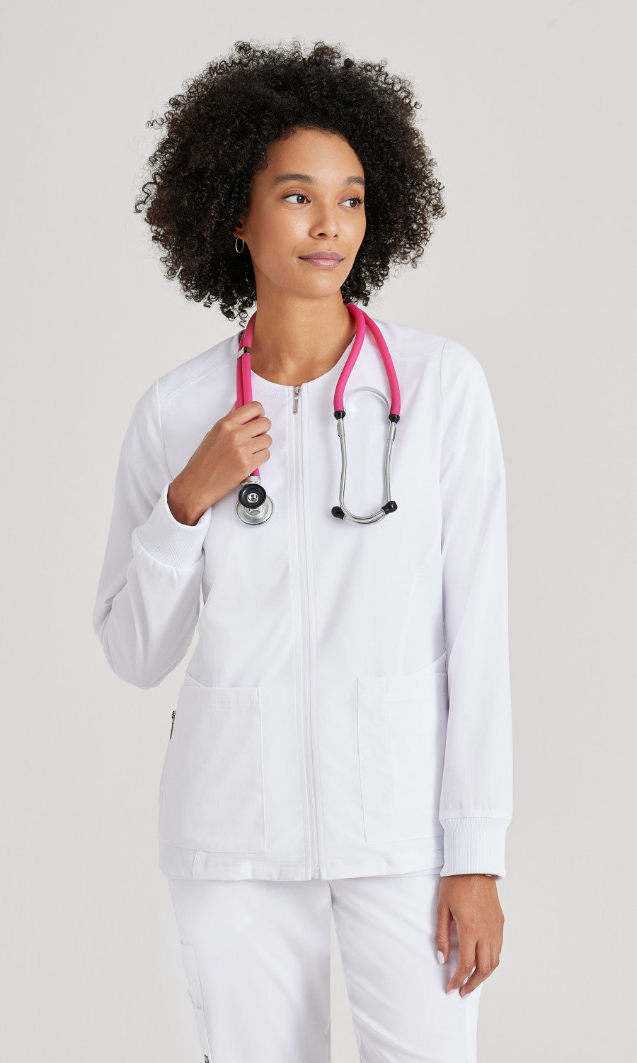 Grey's Anatomy Stretch GRSW873 Gianna Warmup White