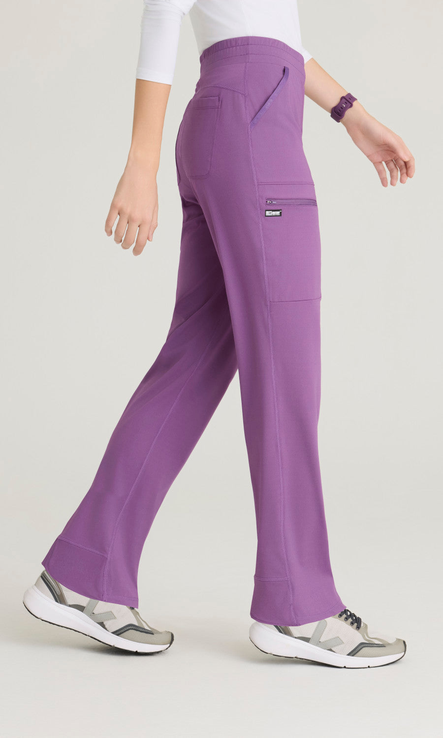 Grey's Anatomy Knit Stretch GRSP685 Momentum Knit Pant Imperial Violet