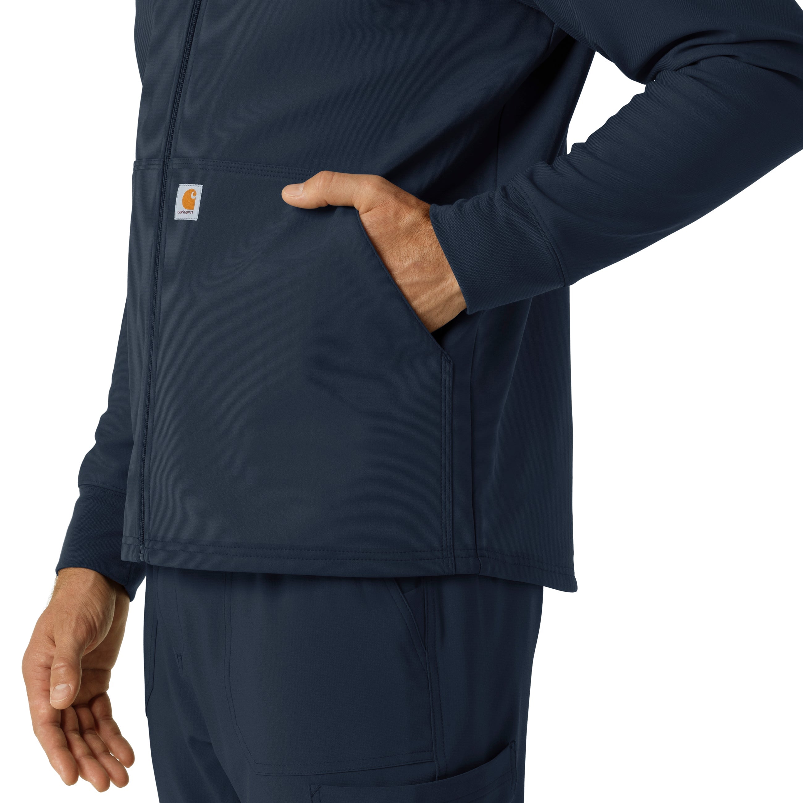 Layers C84023 Men's Bonded Fleece Hoodie Navy