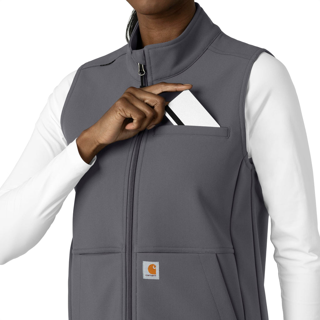 Rugged Flex C83023 Bonded Fleece Vest Pewter