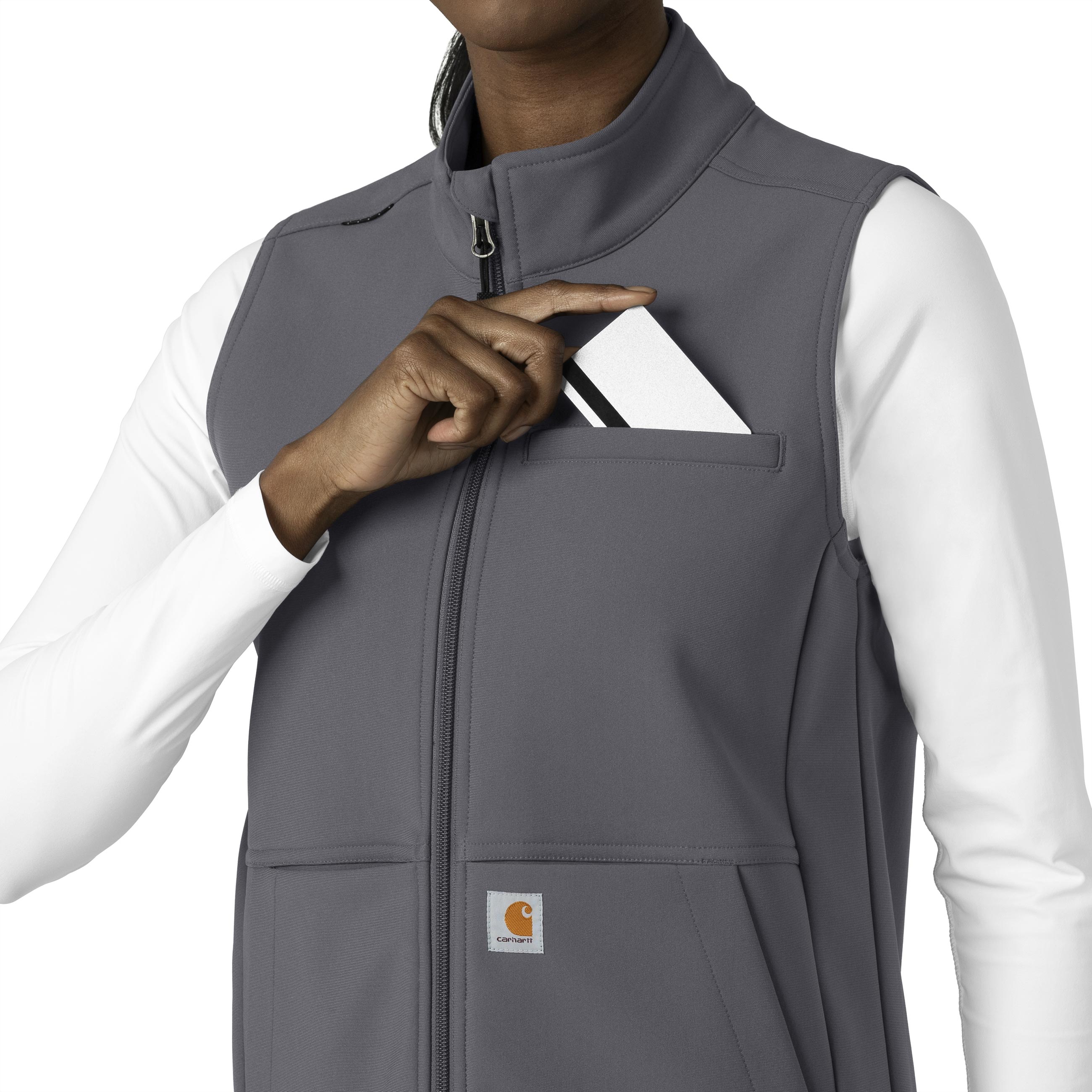 Rugged Flex C83023 Bonded Fleece Vest Pewter