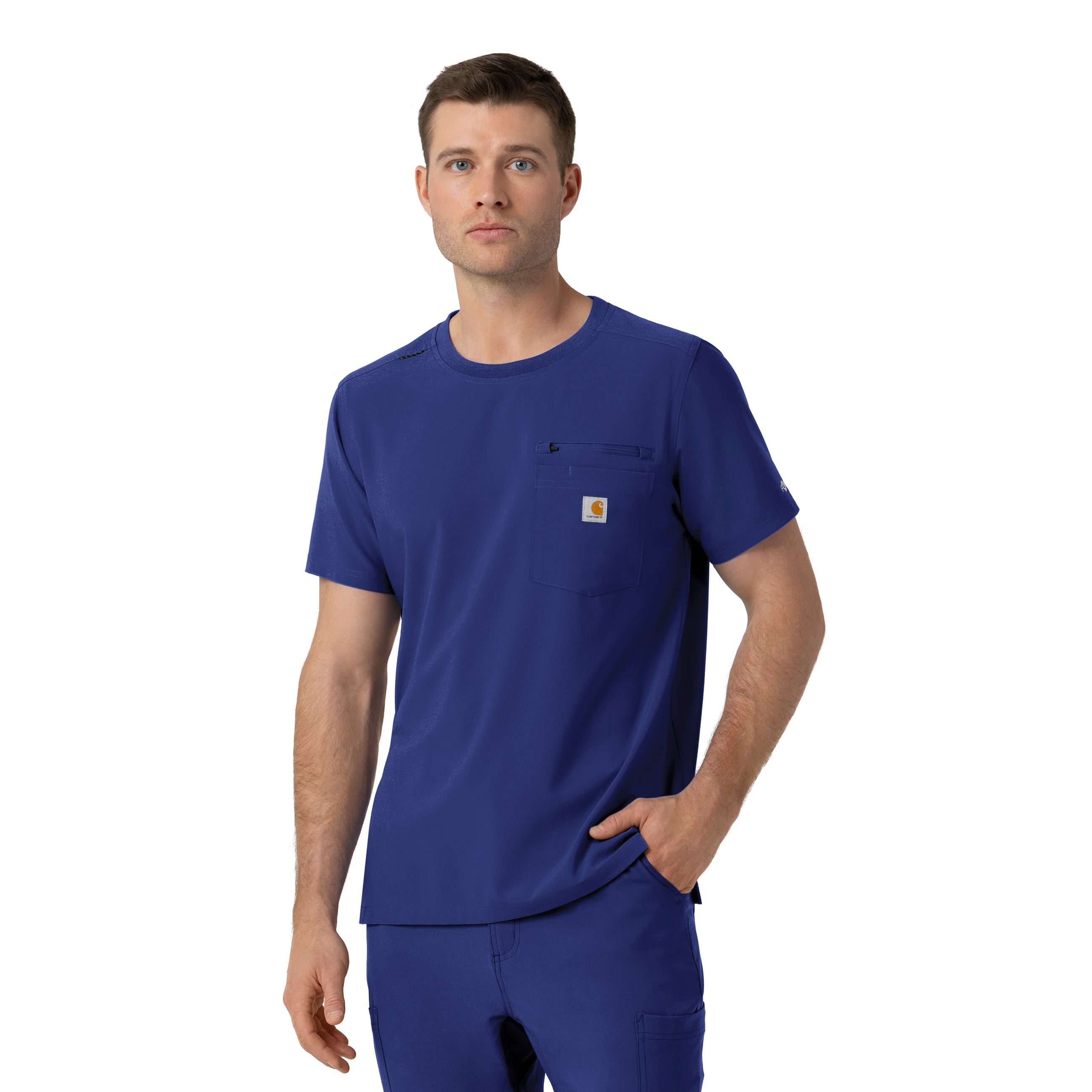 Force Cross-Flex C16510 Men's Crew Neck Scrub Top Galaxy Blue