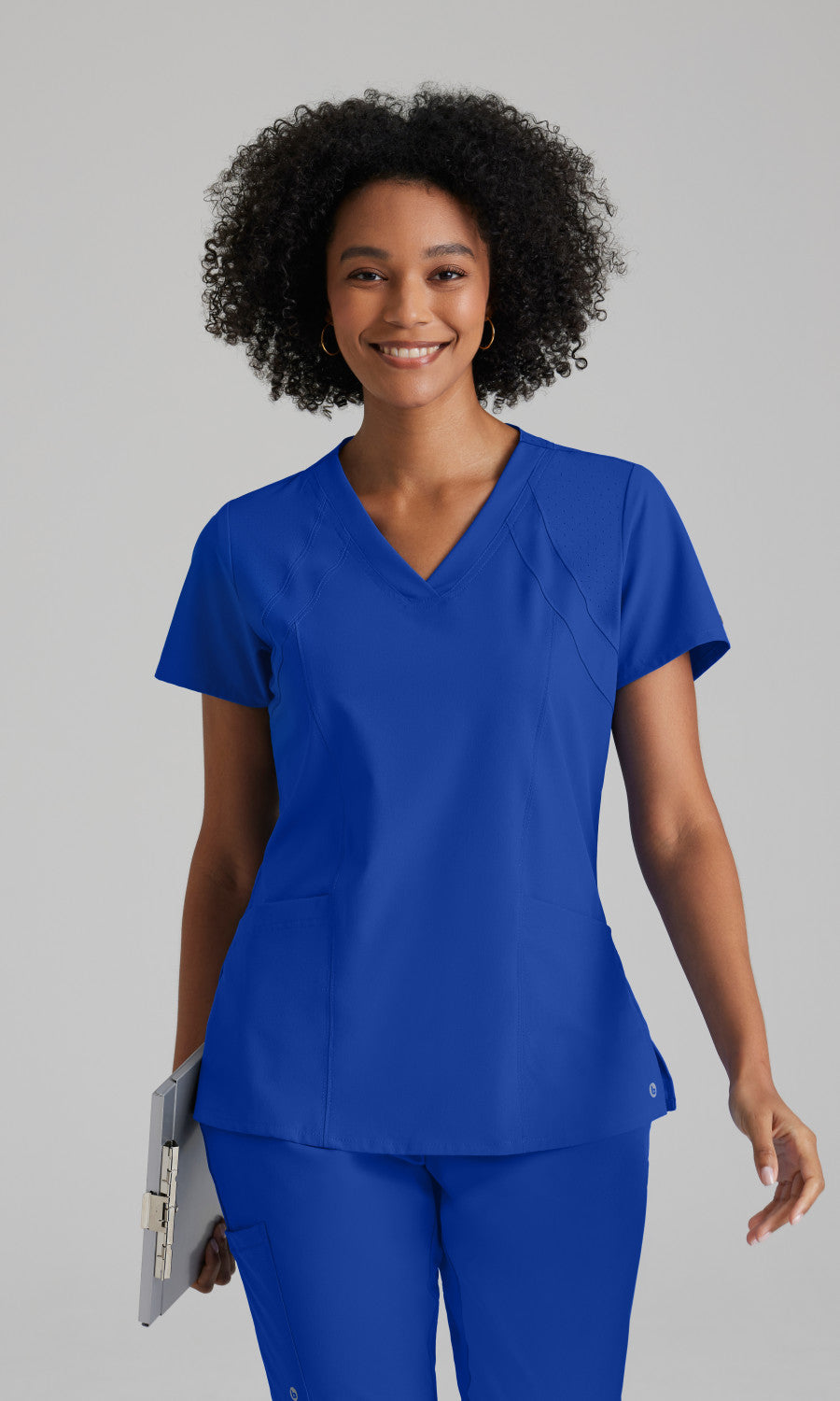 Barco One 5105 Racer Scrub Top Cobalt