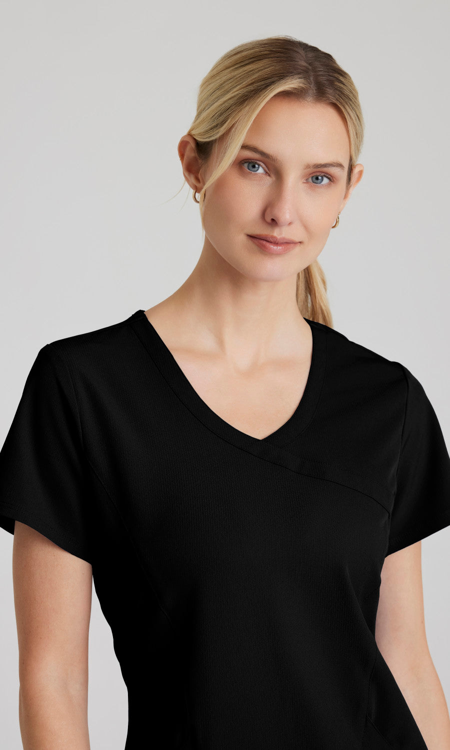 Skechers SK102 Reliance Scrub Top Black