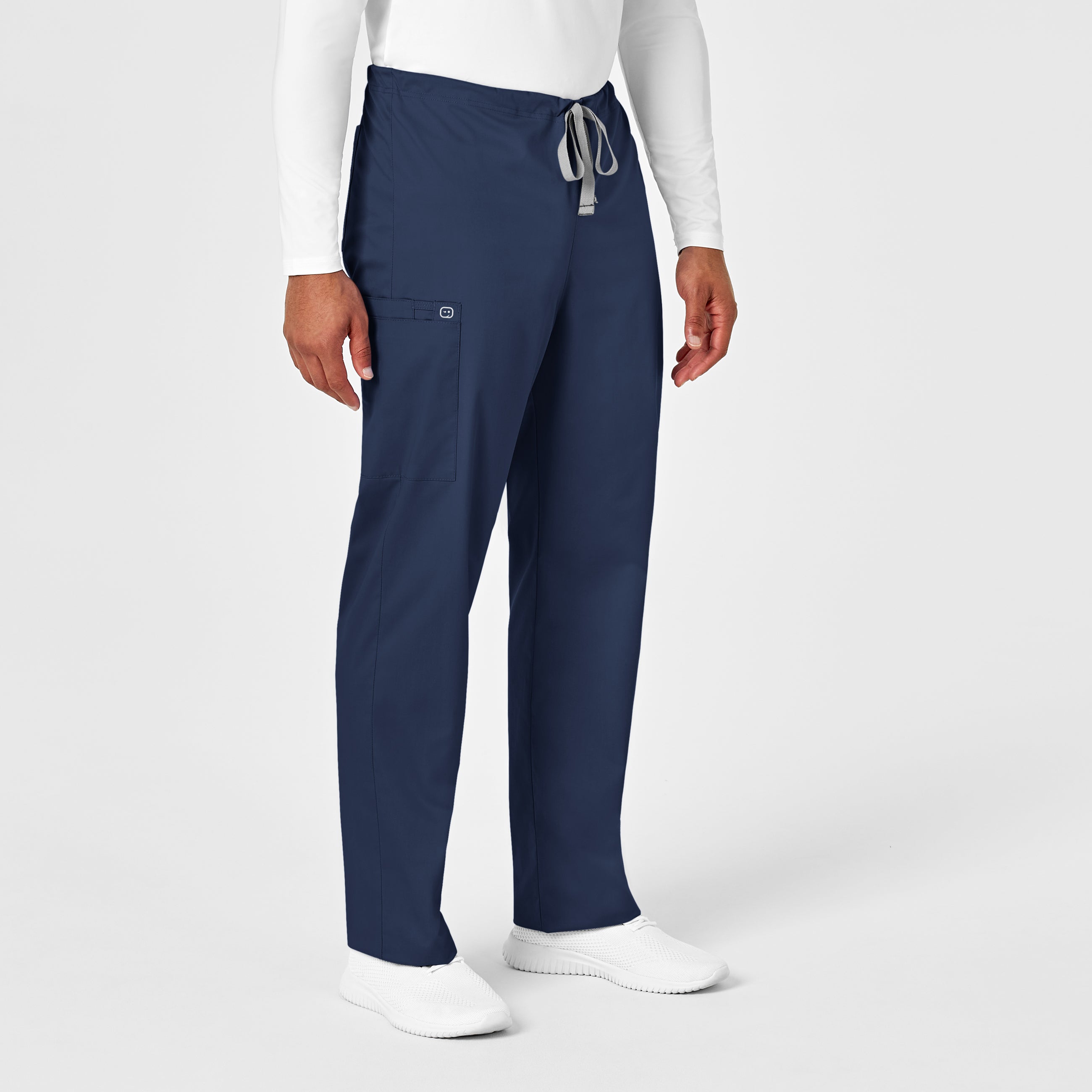 WonderWORK 500 Unisex Drawstring Cargo Scrub Pants Navy