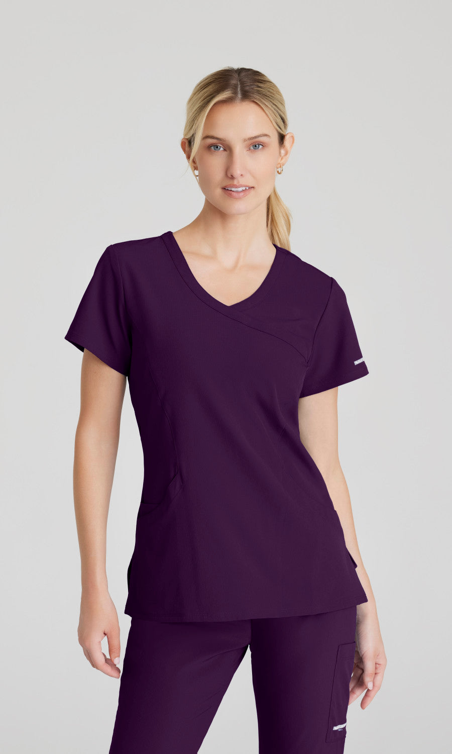 Skechers SK102 Reliance Scrub Top Eggplant