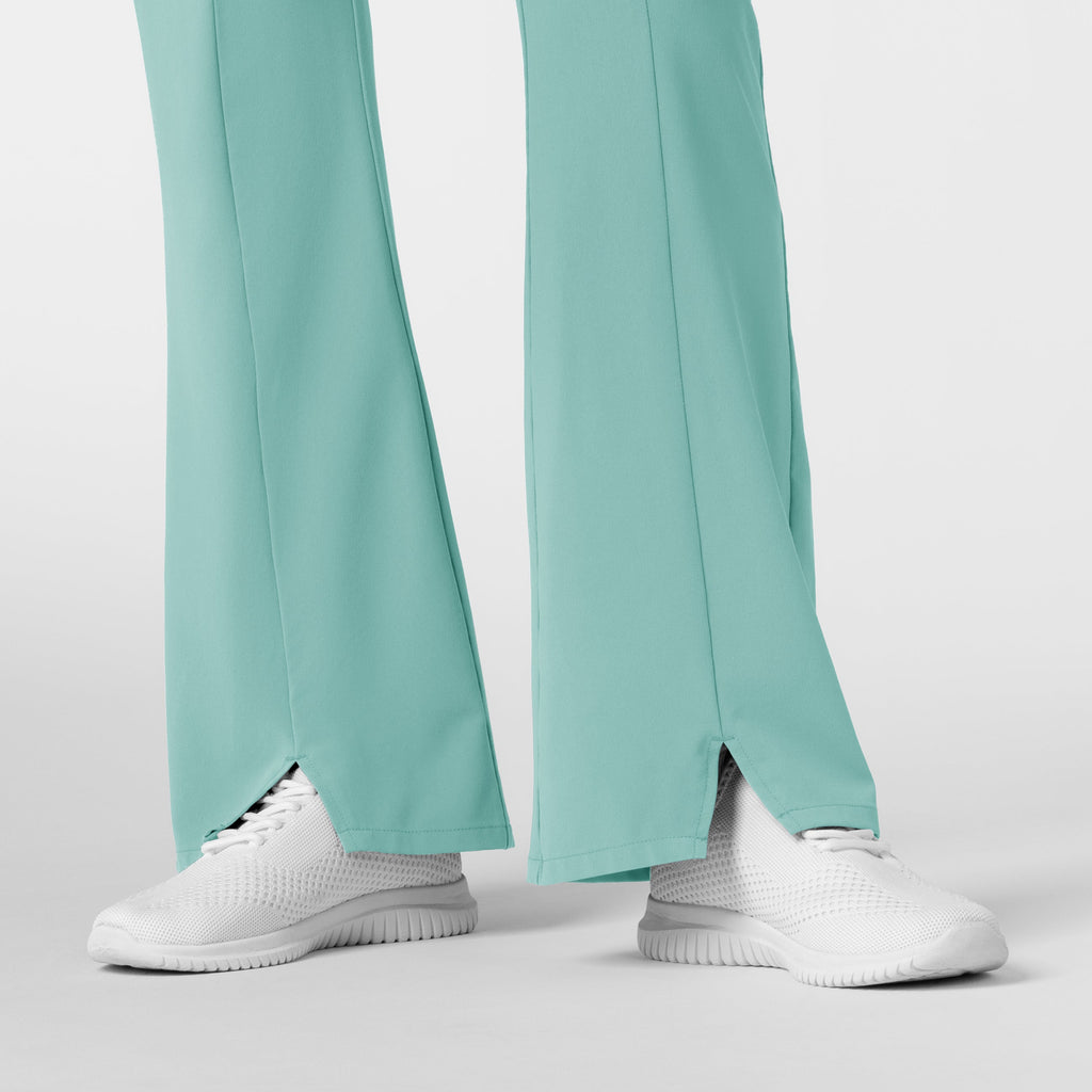 RENEW 5534 Cargo Flare Scrub Pants Turquoise