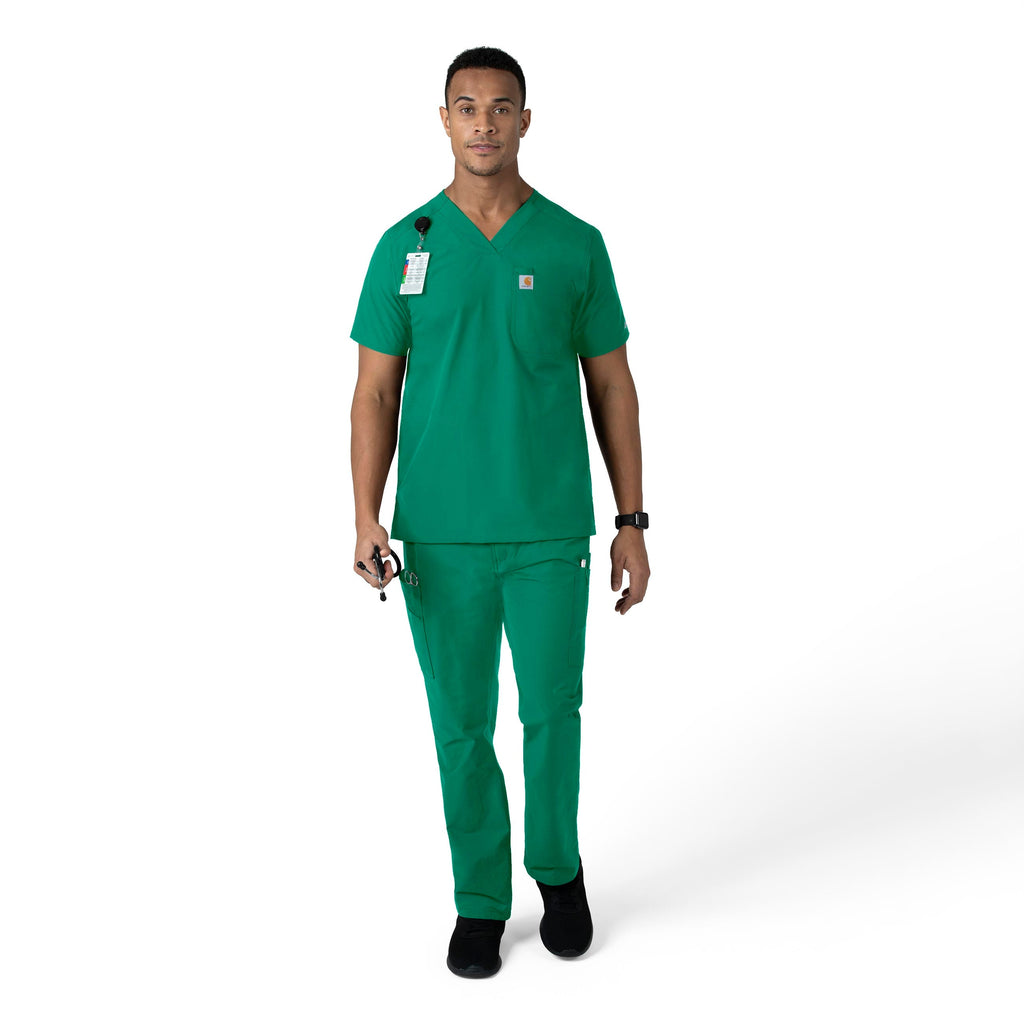 Force Essentials C56113 Men's Straight Leg Cargo Scrub Pants Hunter