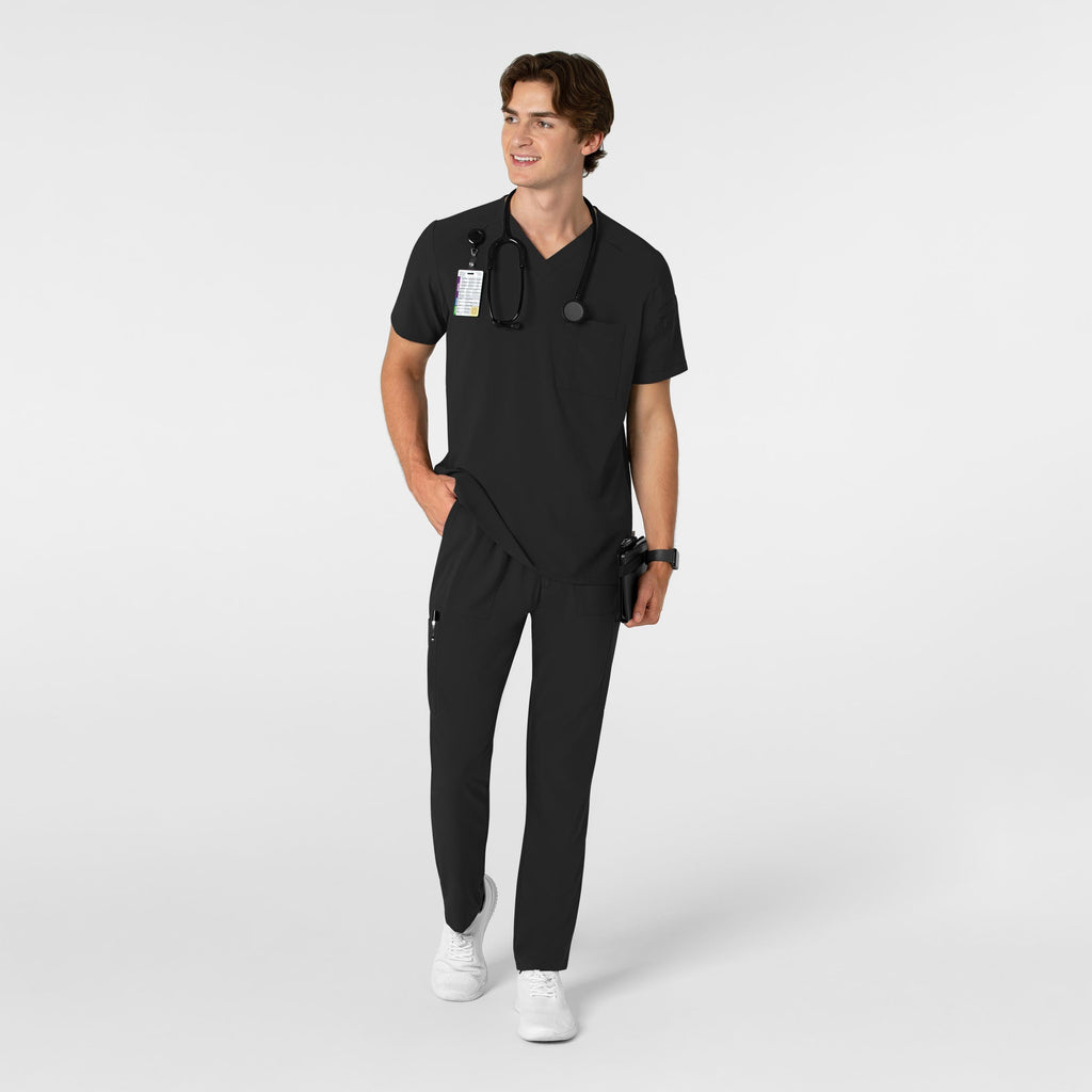 RENEW 5834 Men's Tapered Scrub Pants Black