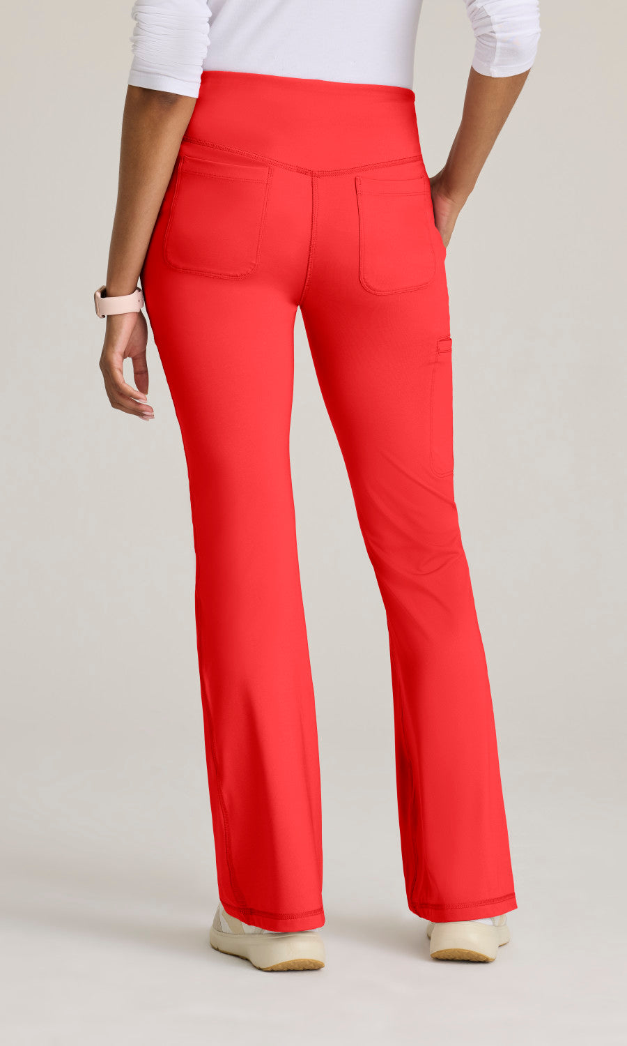 Grey's Anatomy Knits GRSP684 Swift Knit Scrub Pants Radiant Coral