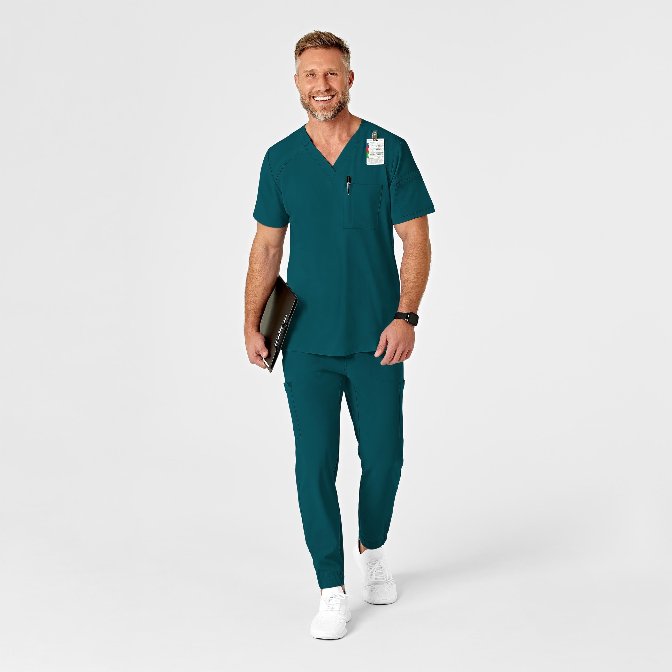 RENEW 5034 Men's Jogger Scrub Pants Caribbean Blue