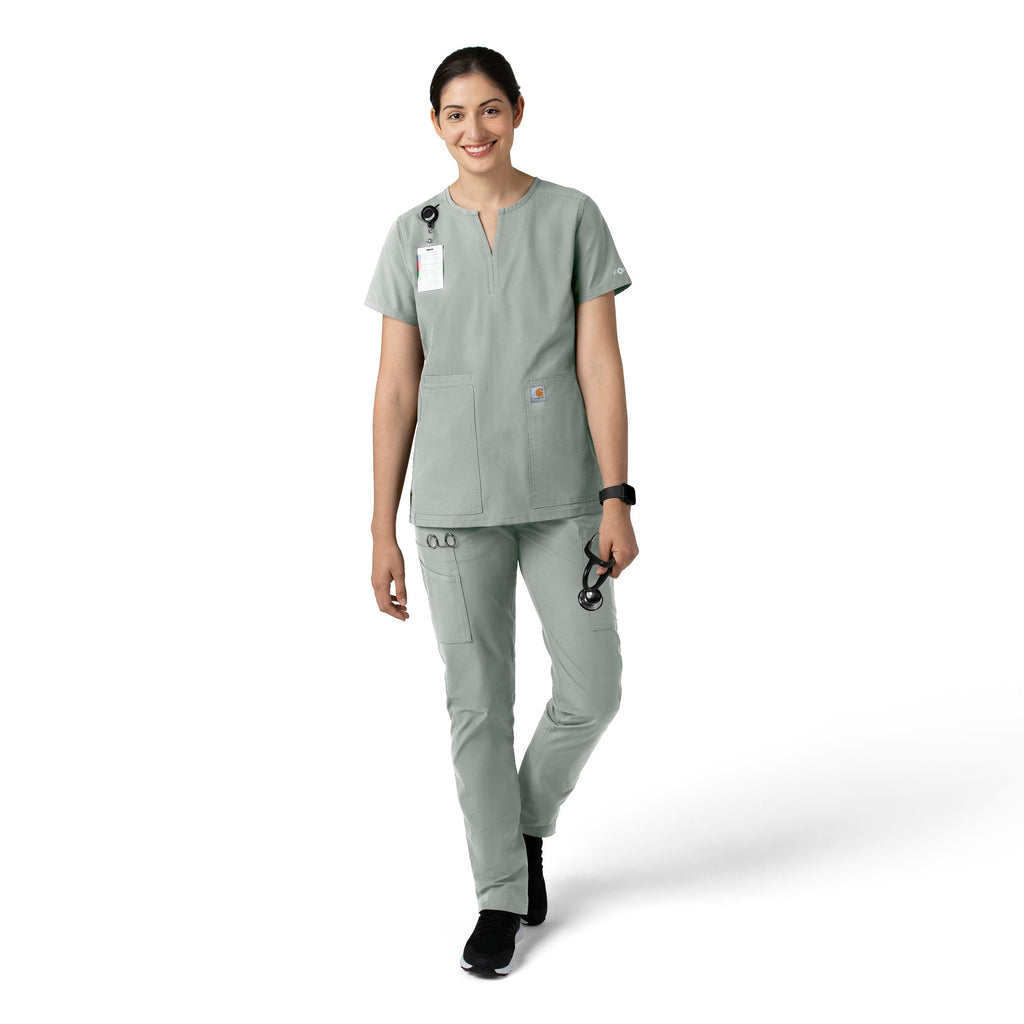 Force Essentials C51213 Straight Leg Scrub Pants Grey