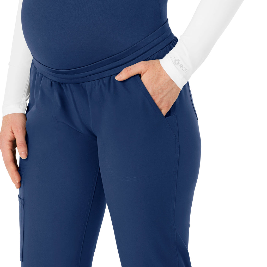 Force Essentials C54113 Maternity Jogger Scrub Pants Navy