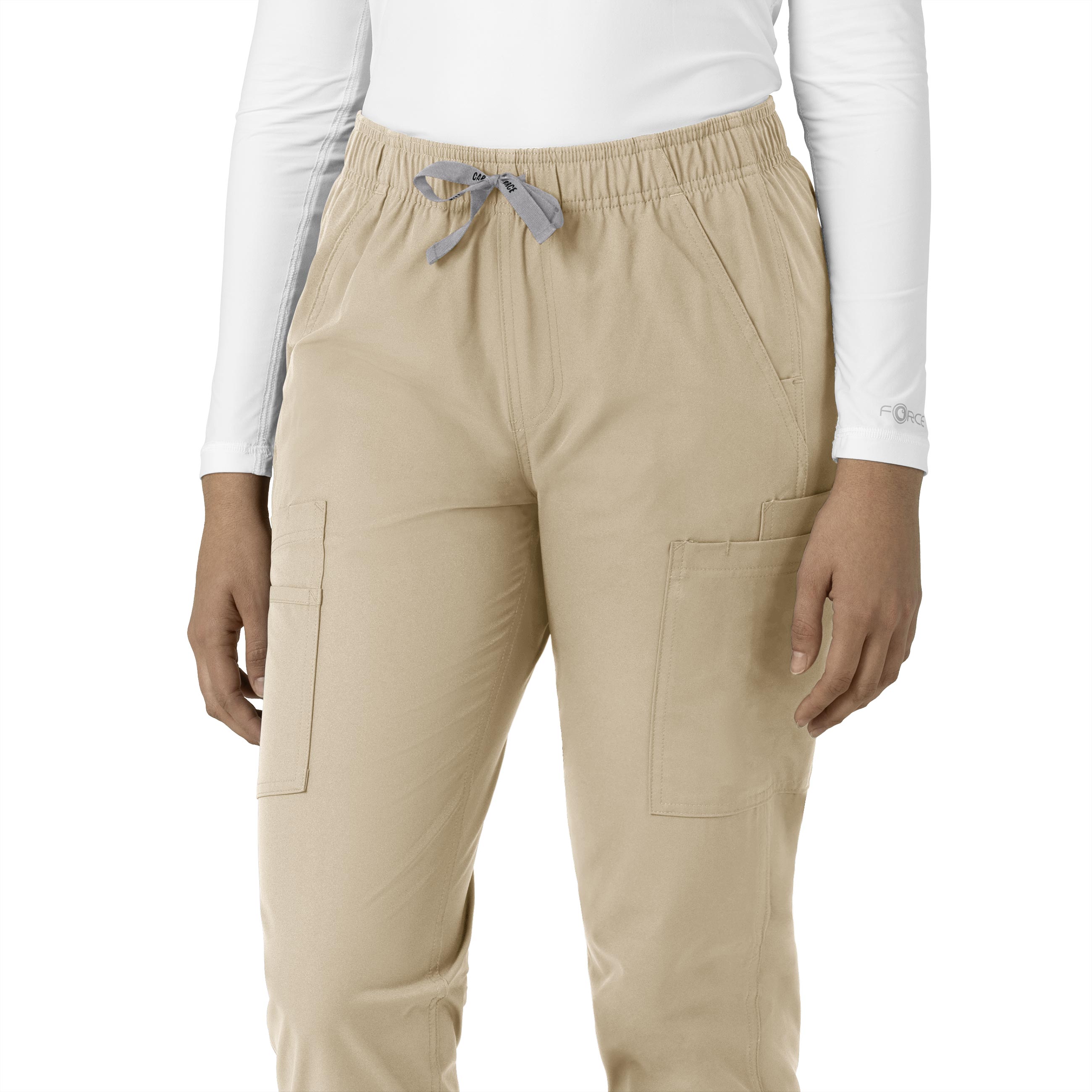 Force Essentials C51213 Straight Leg Scrub Pants Khaki