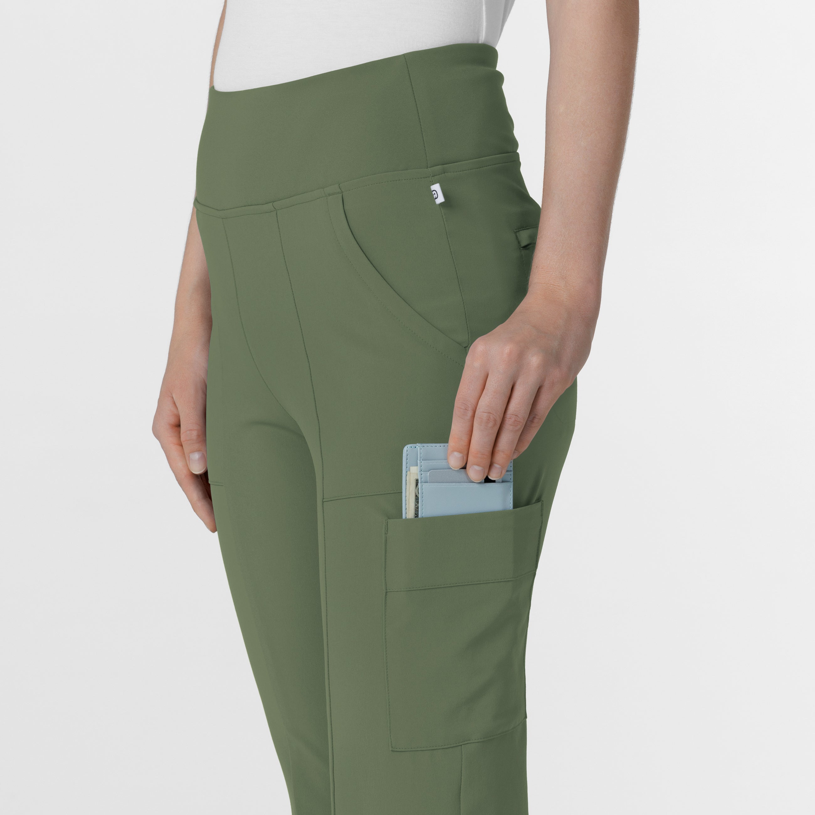 RENEW 5534 Cargo Flare Scrub Pants Olive
