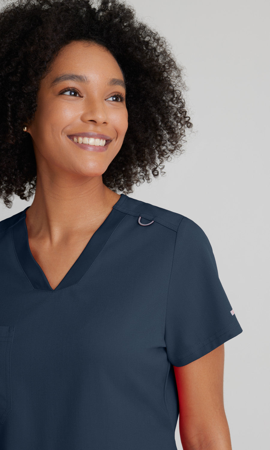 Grey's Anatomy Stretch GVST028 Bree Scrub Top Steel